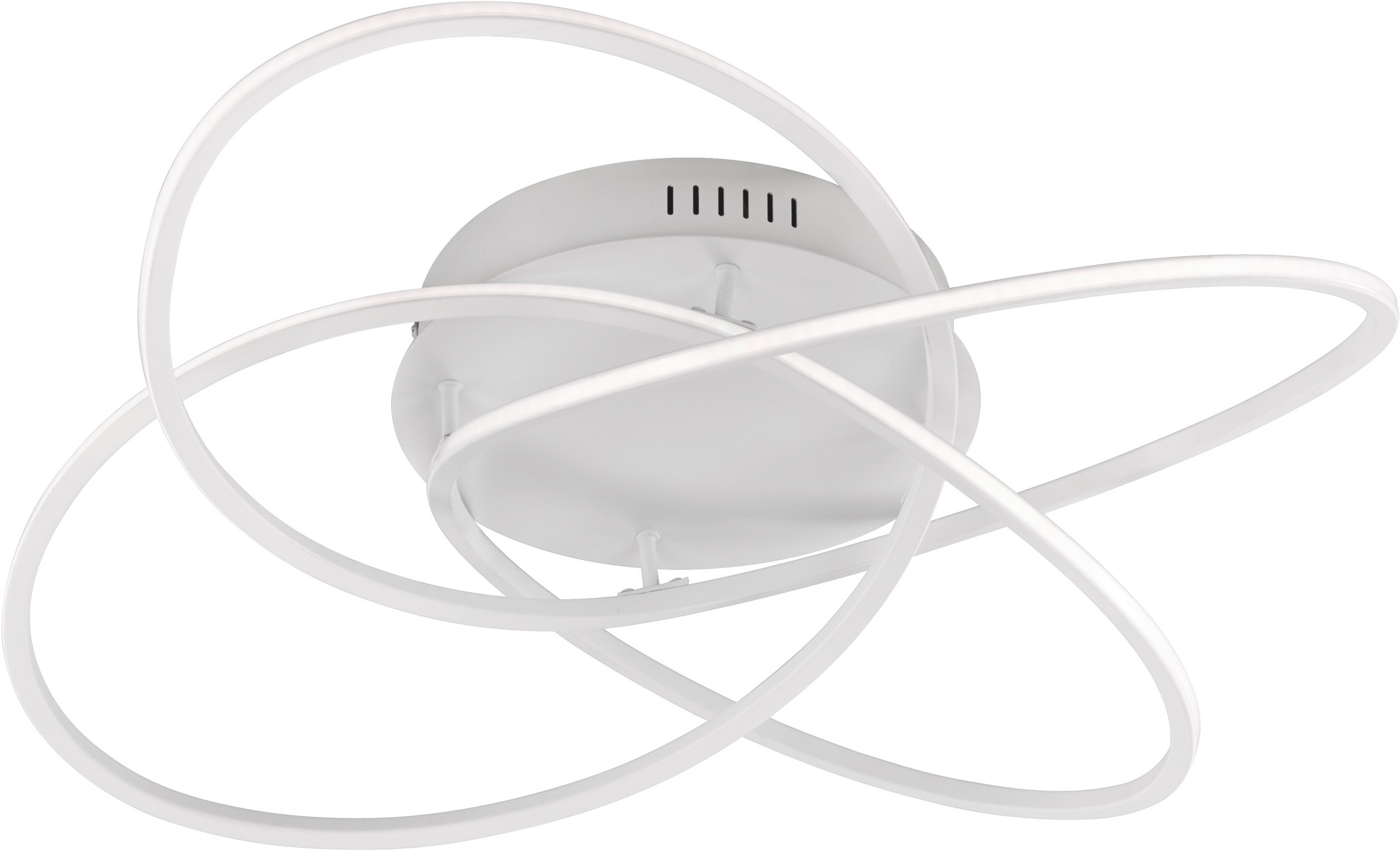 Image of WOFI LED Deckenleuchte »Deckenleuchte Miho 1 Flg.«, LED-Modul, 1 St., Warmweiss, geschwungene Form bei Ackermann Versand Schweiz