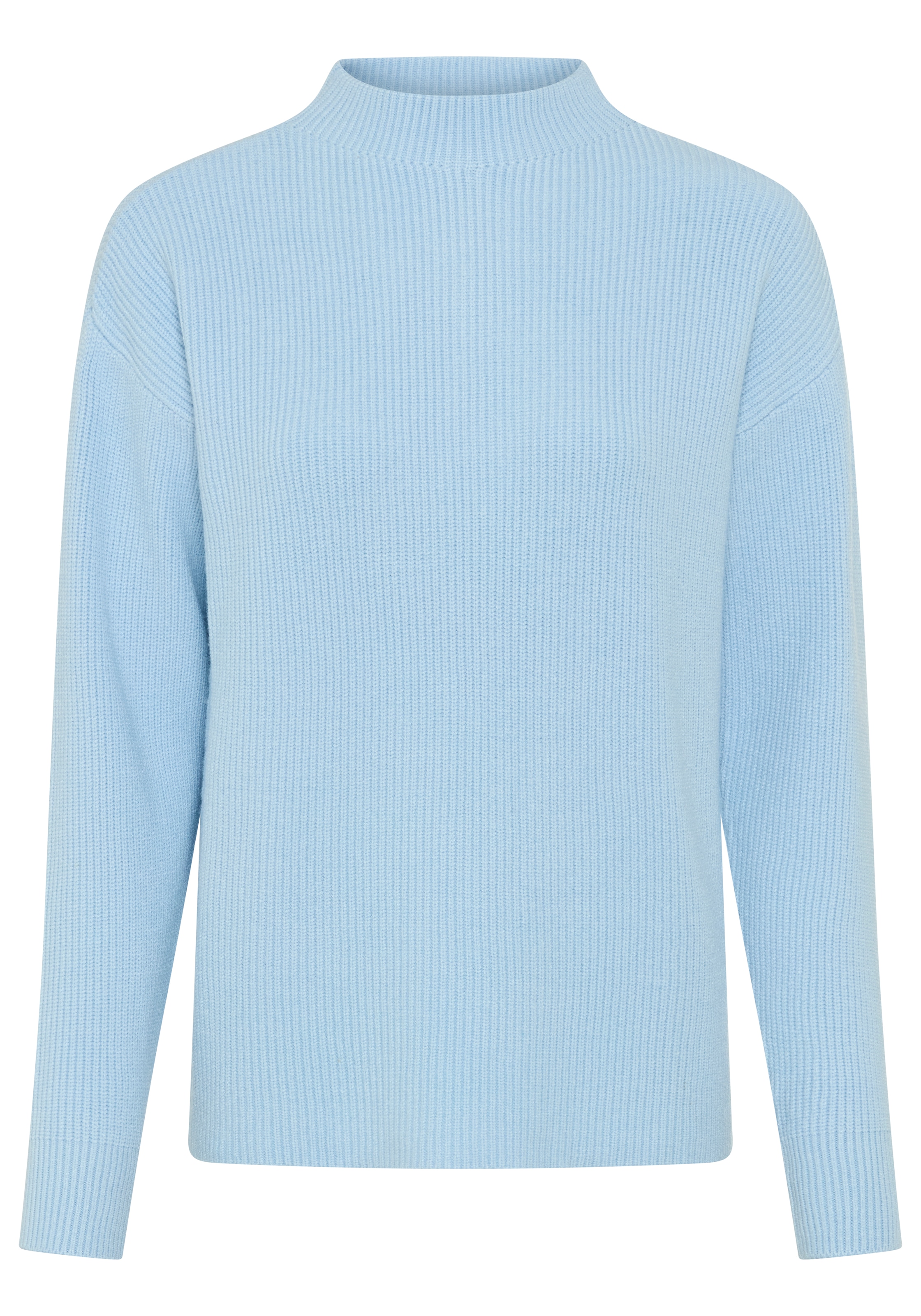 Laura Scott Pull en tricot »mit Stehkragen mit hüftlanger Passform« en mélange de viscose doux