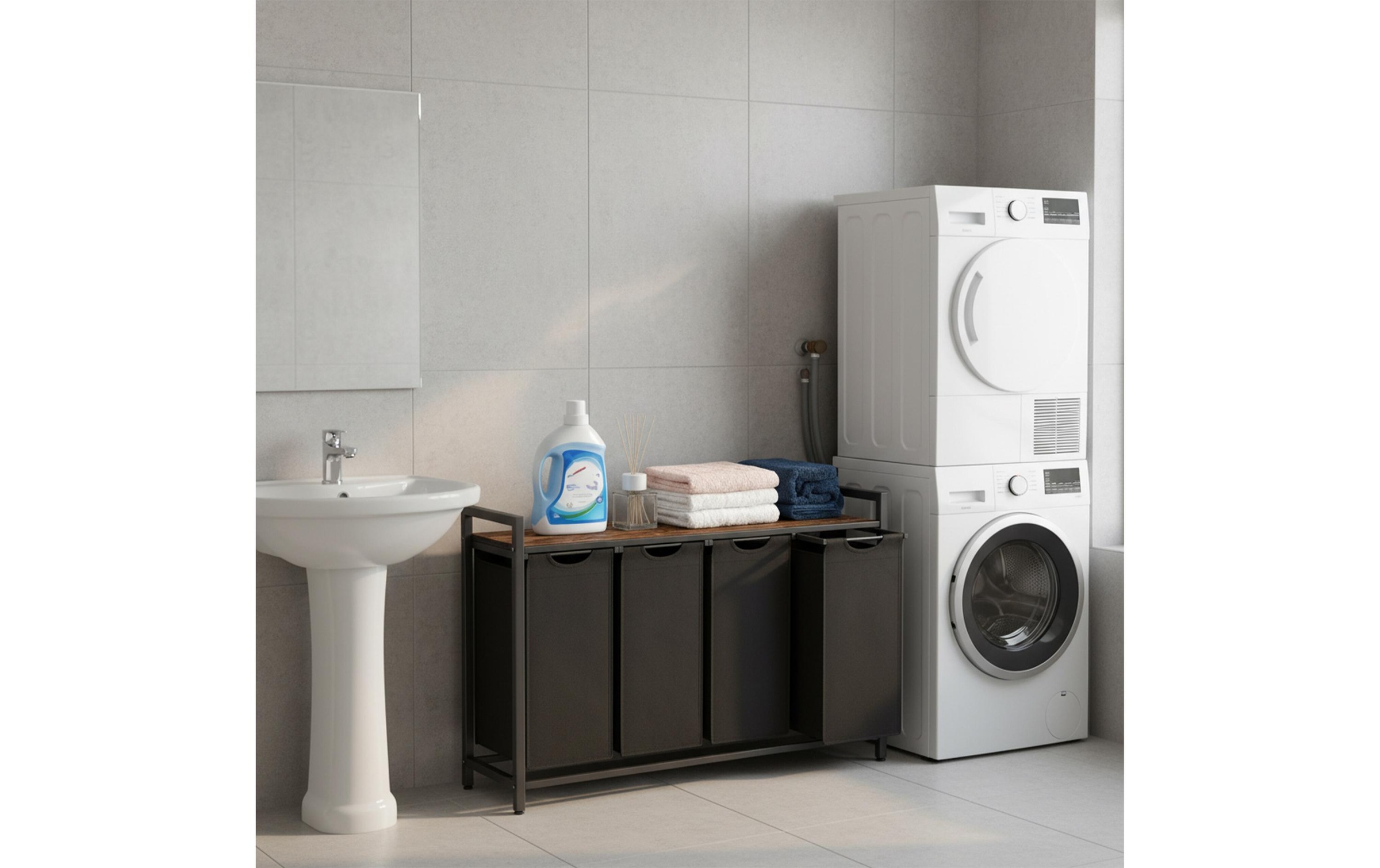 relaxdays Panier à linge »72 x 116 x 33 cm«