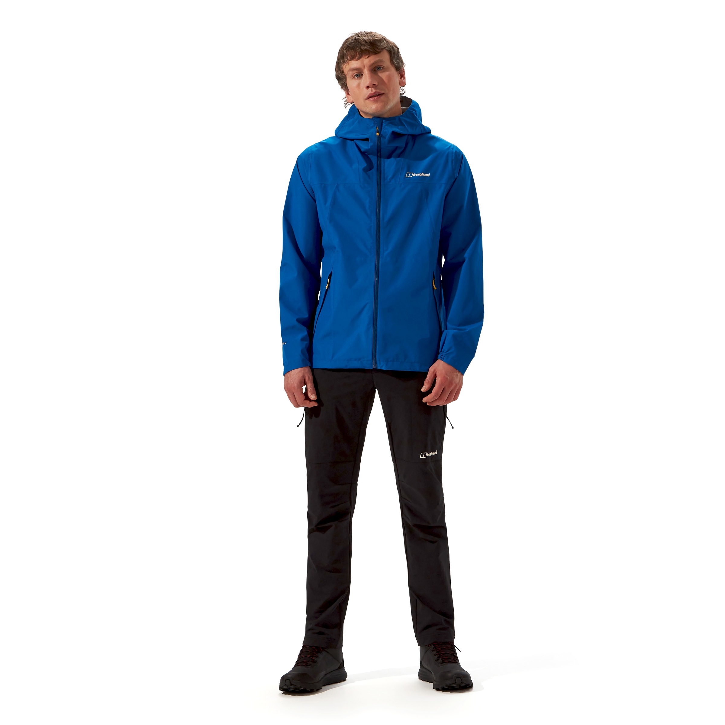 Berghaus »M DELUGE PRO 3.0 JKT« avec rabat coupe-vent, respirant, imperméable, en polyester