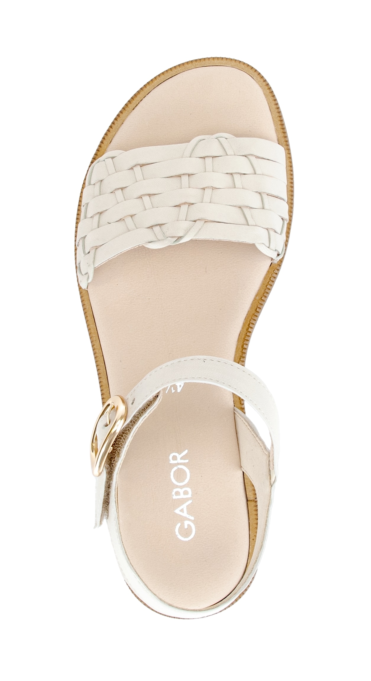 Gabor Riemchensandale  , Blockabsatz, Sommerschuh, Sandalette mit Bandage in Flechtoptik