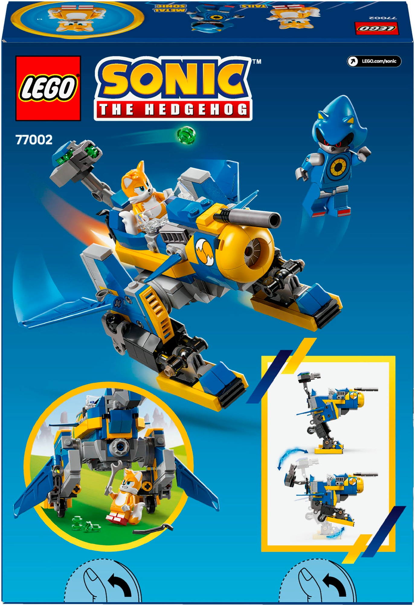 LEGO® Pions de construction »Cyclone vs. Metal Sonic (77002), LEGO Sonic« fabriqué en Europe