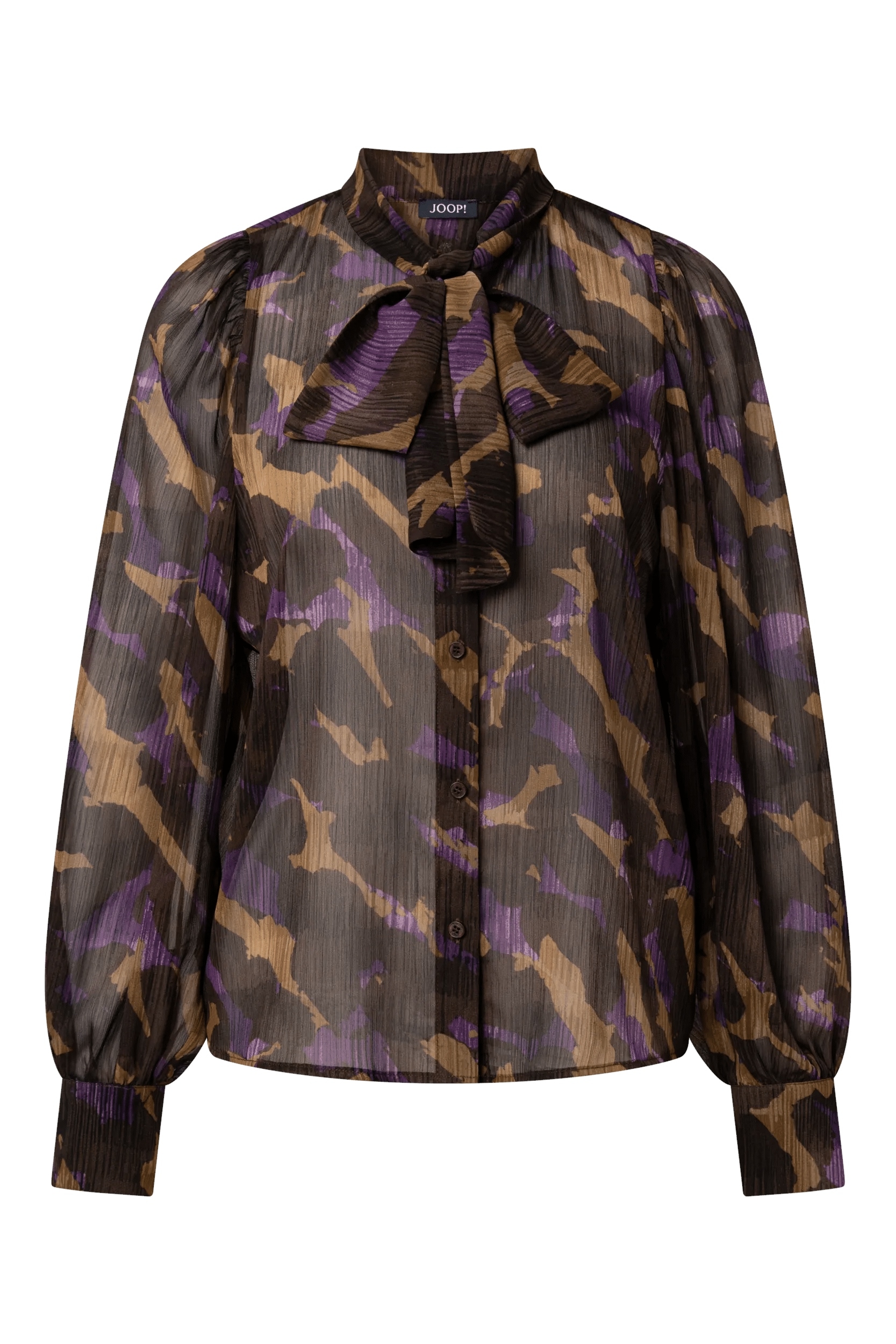 Image of JOOP Chiffonbluse "Belsy" mit Allover-Print, mit Schleifenkragen