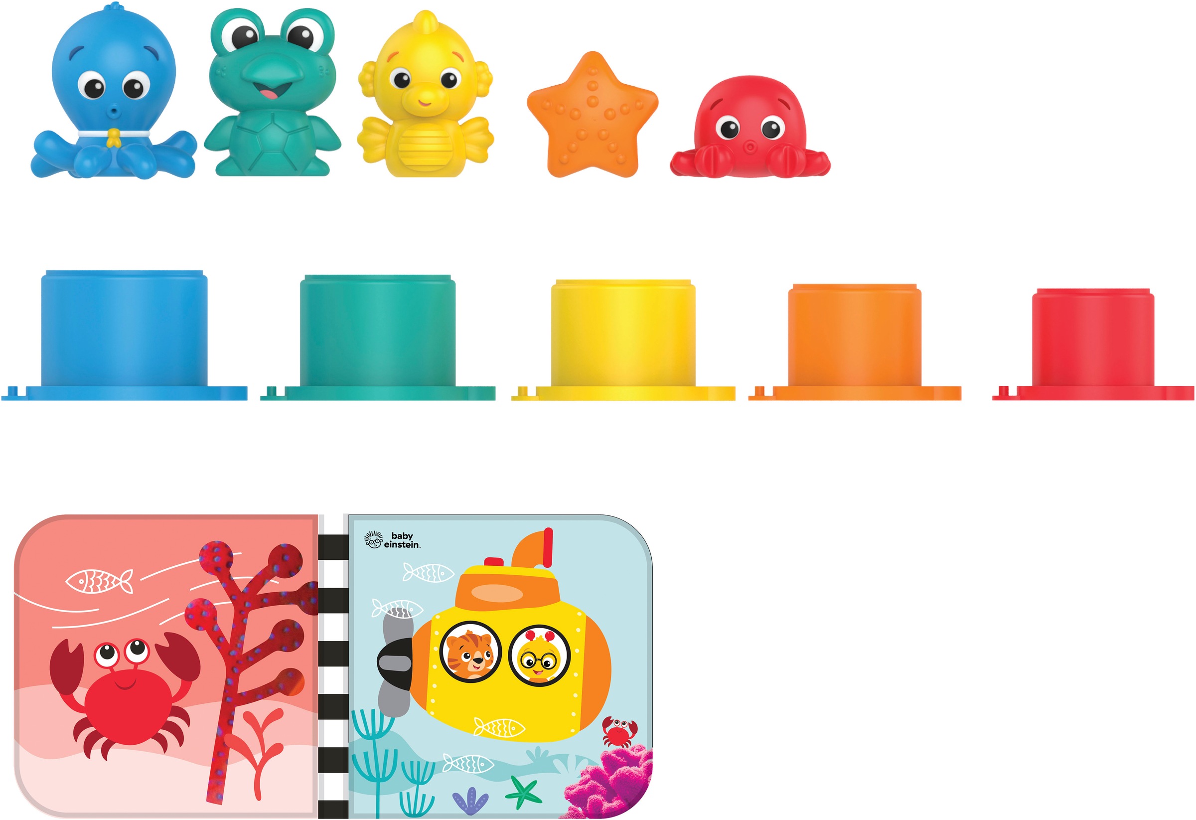 Image of Baby Einstein Badespielzeug "Opus Bath Pals 11-Piece Bath Gift Set"
