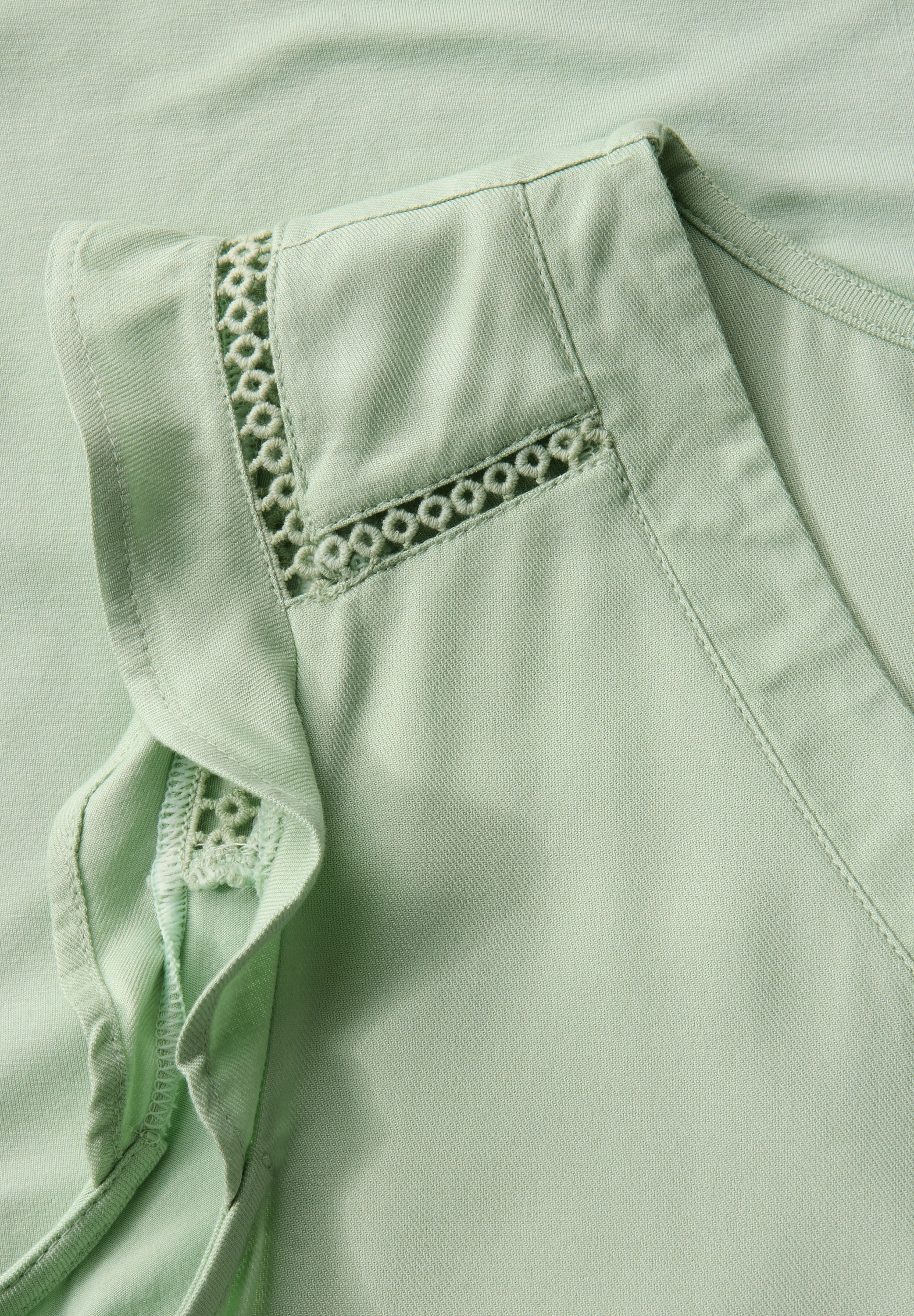 STREET ONE Haut de chemise mit Häkeldetails