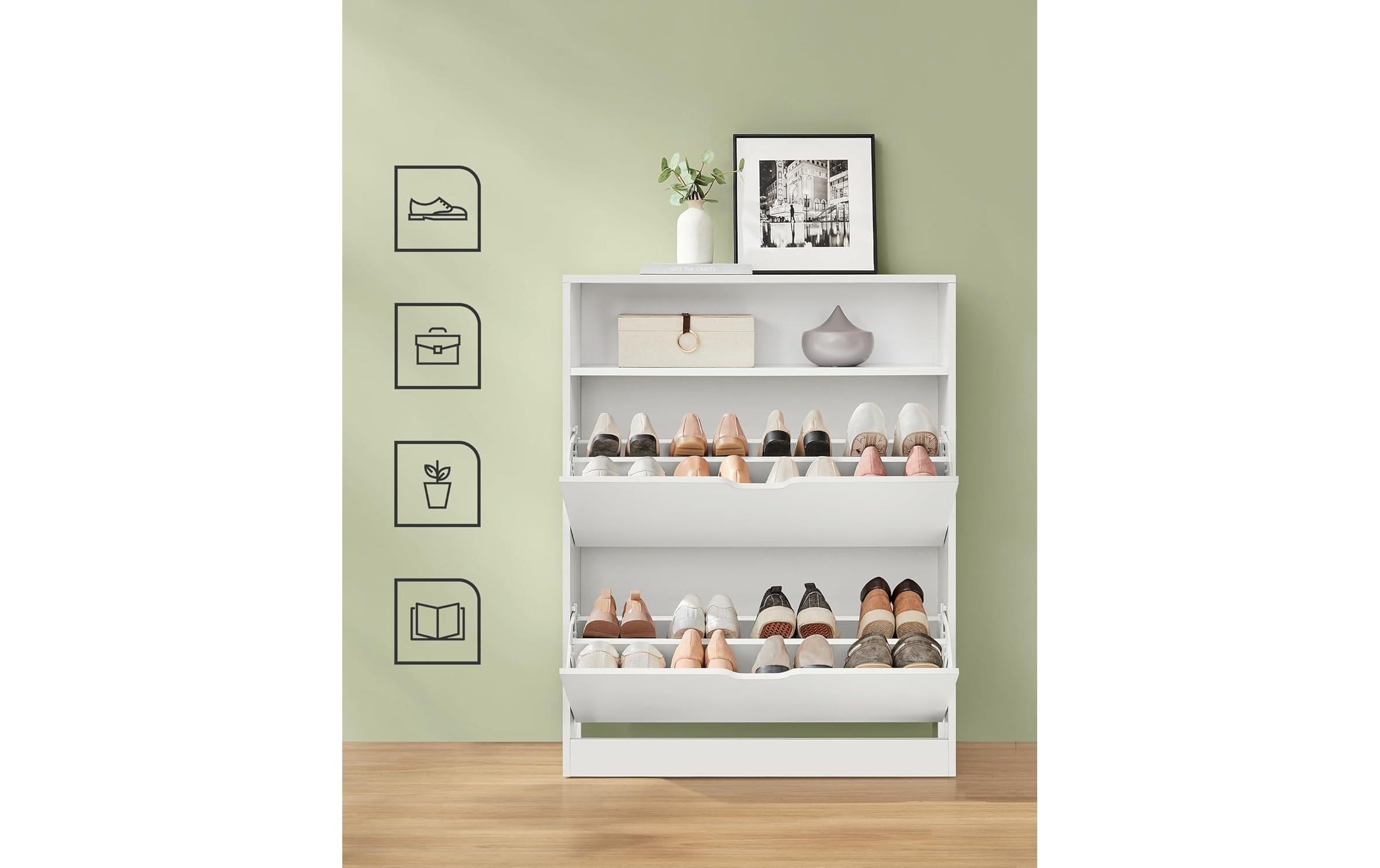 VASAGLE Schuhschrank »80 x 24 x 102 cm«