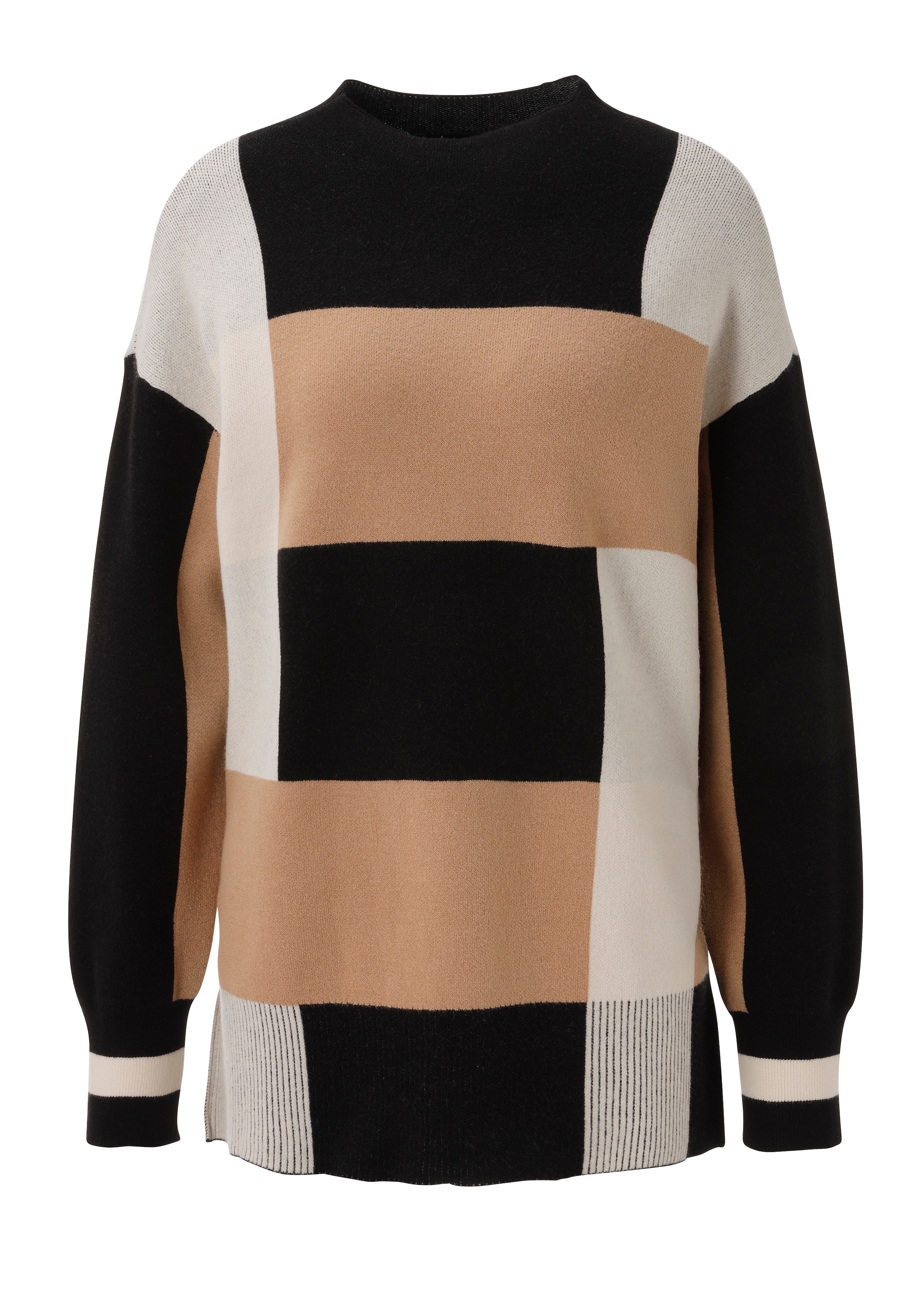 Aniston SELECTED Pull en tricot en color-blocking tendance sur toute la surface - NOUVELLE COLLECTION
