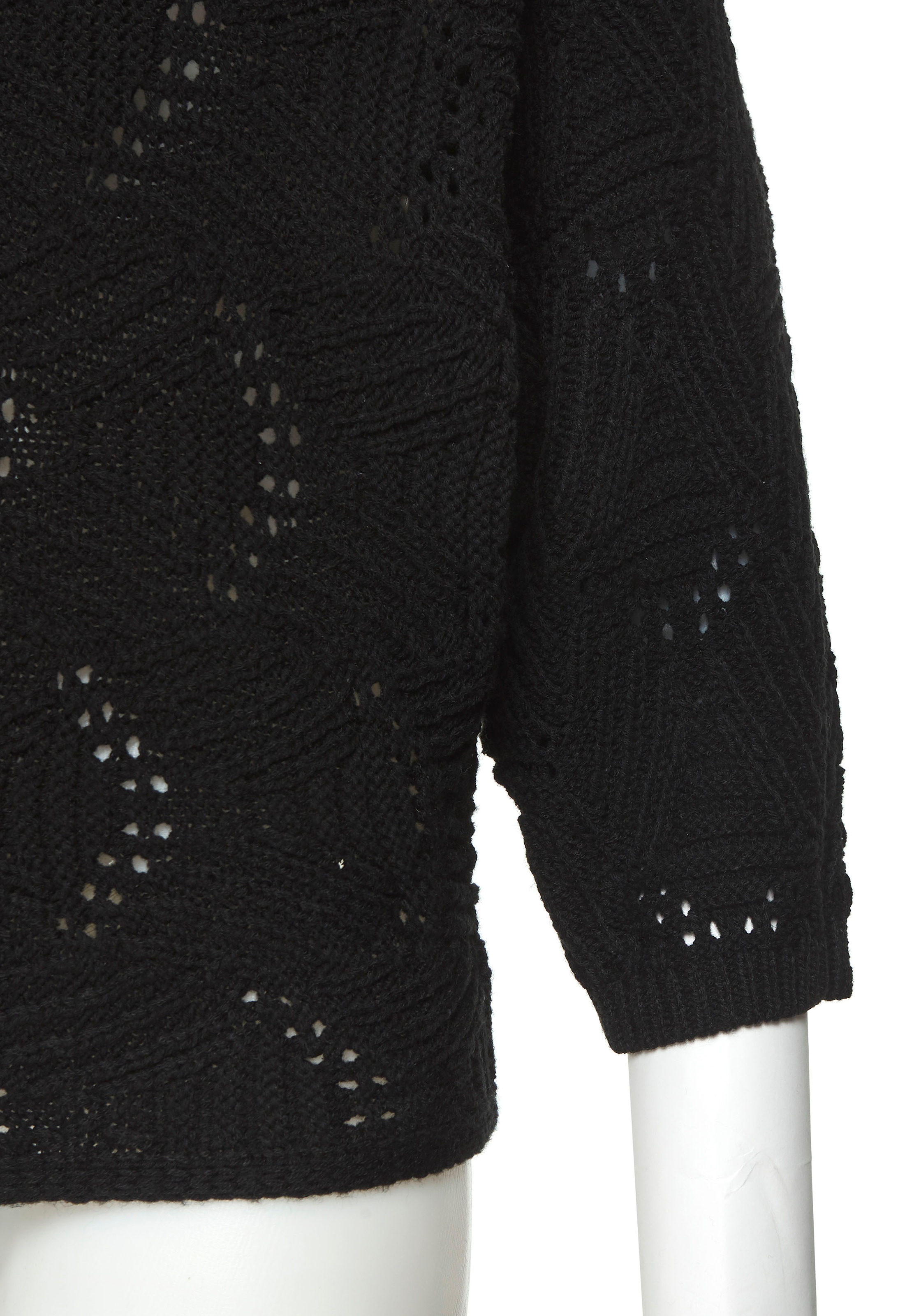 LASCANA Fledermauspullover, mit aufwendigem Strickmuster