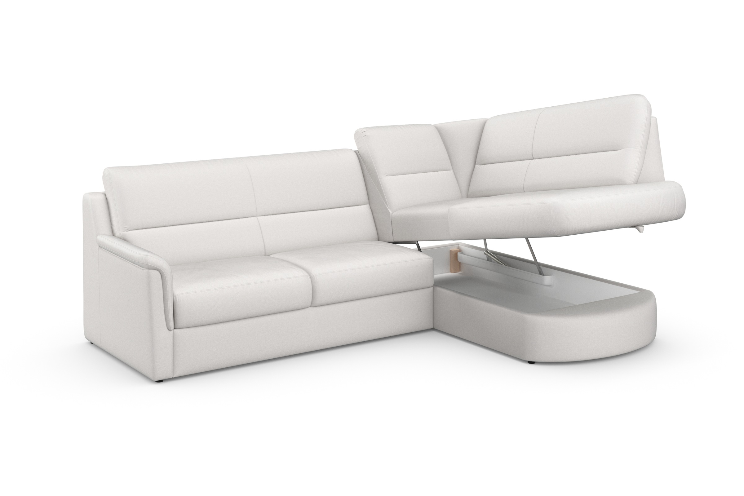 sit&more Ecksofa »Panini L-Form«, wahlweise mit Bettfunktion und Bettkasten