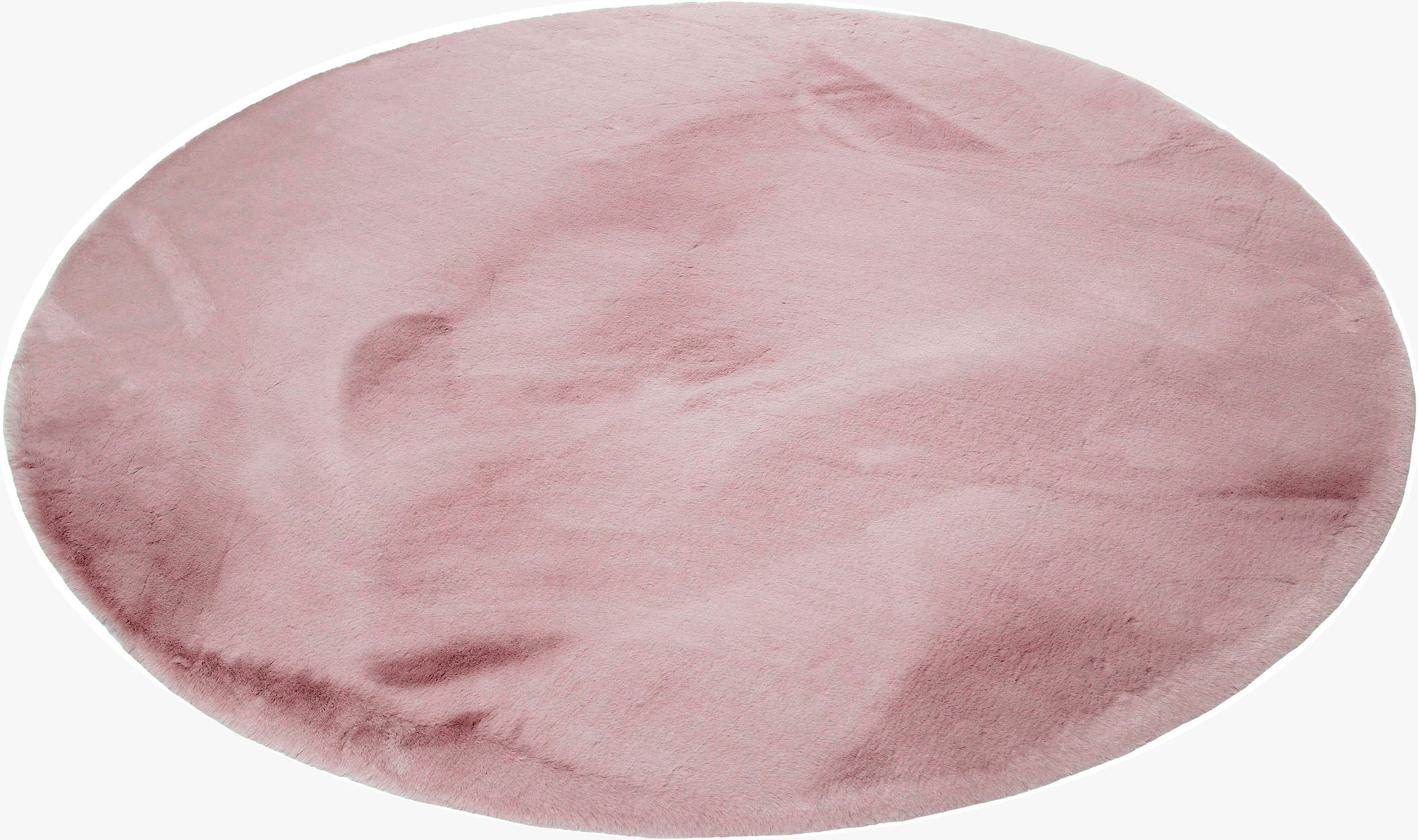 Image of my home Fellteppich »Rabbit«, rund, 42 mm Höhe, besonders weicher Teppich dank Microfaser, einfarbig, flauschiges Kunstfell, Kaninchenfell-Haptik, Teppiche für Wohnzimmer & Schlafzimmer bei Ackermann Versand Schweiz