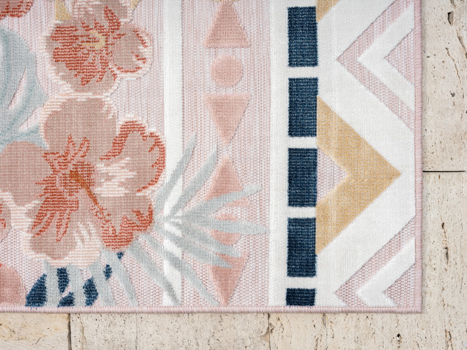 Myflair Möbel & Accessoires Teppich »Lotus, LAGERRÄUMUNG!«, rechteckig, 8 mm Höhe, florales Design, Blumen Motiv, Outdoor geeignet, Balkon, Terrasse