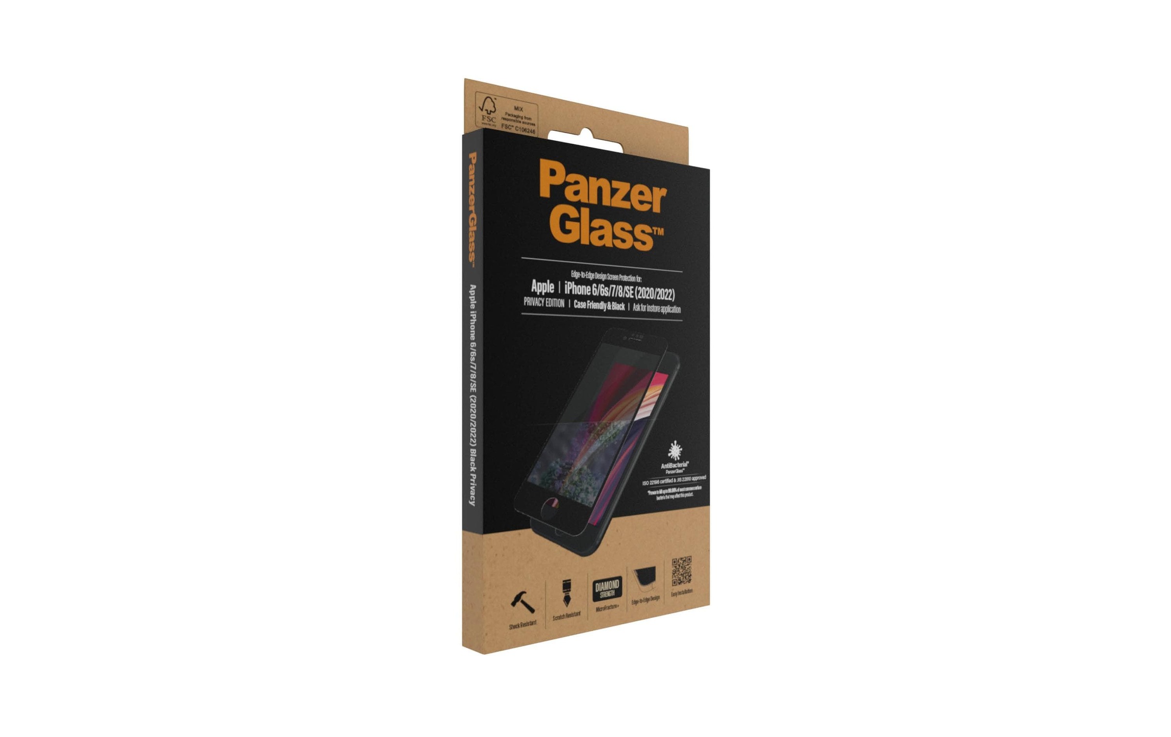 PanzerGlass Schutzfolie »Case«, (1 St.), 100% bis an den Rand deckend, Mit Rahmen