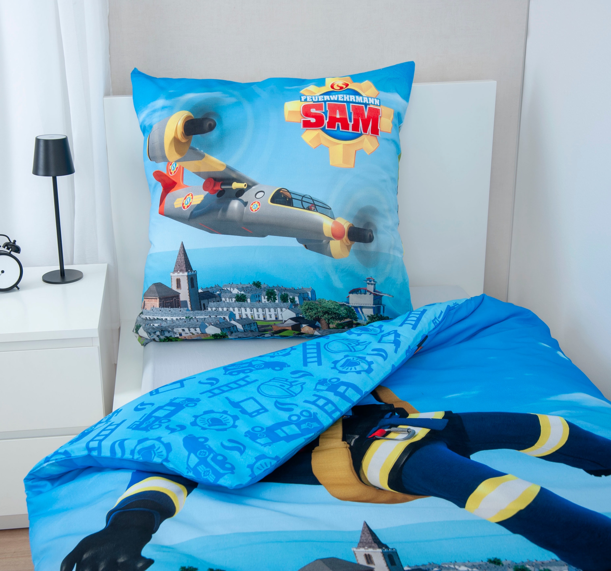 Feuerwehrmann Sam Bettwäsche »Feuerwehrmann Sam« 2 Stk. mit collem Motiv