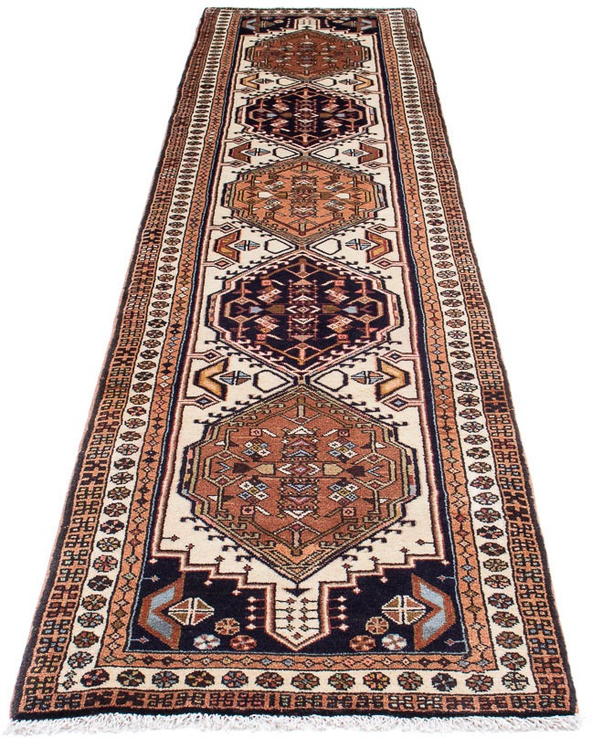 Image of morgenland Orientteppich »Perser - Nomadic - 300 x 70 cm - beige«, rechteckig, 10 mm Höhe, Wohnzimmer, Handgeknüpft, Einzelstück mit Zertifikat bei Ackermann Versand Schweiz