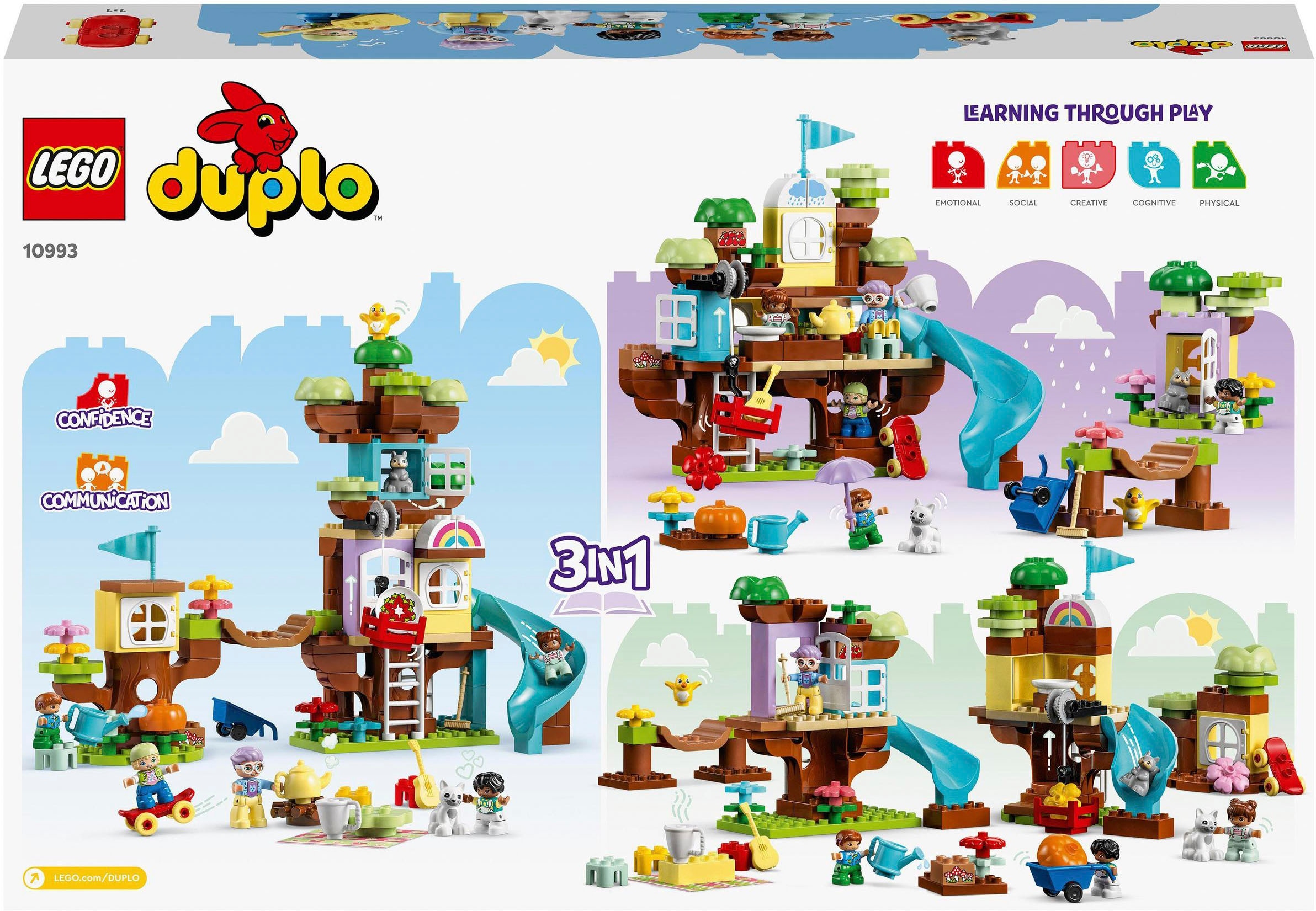 LEGO® Konstruktionsspielsteine »3in1 Baumhaus (10993), LEGO® DUPLO Town«, (126 St.)