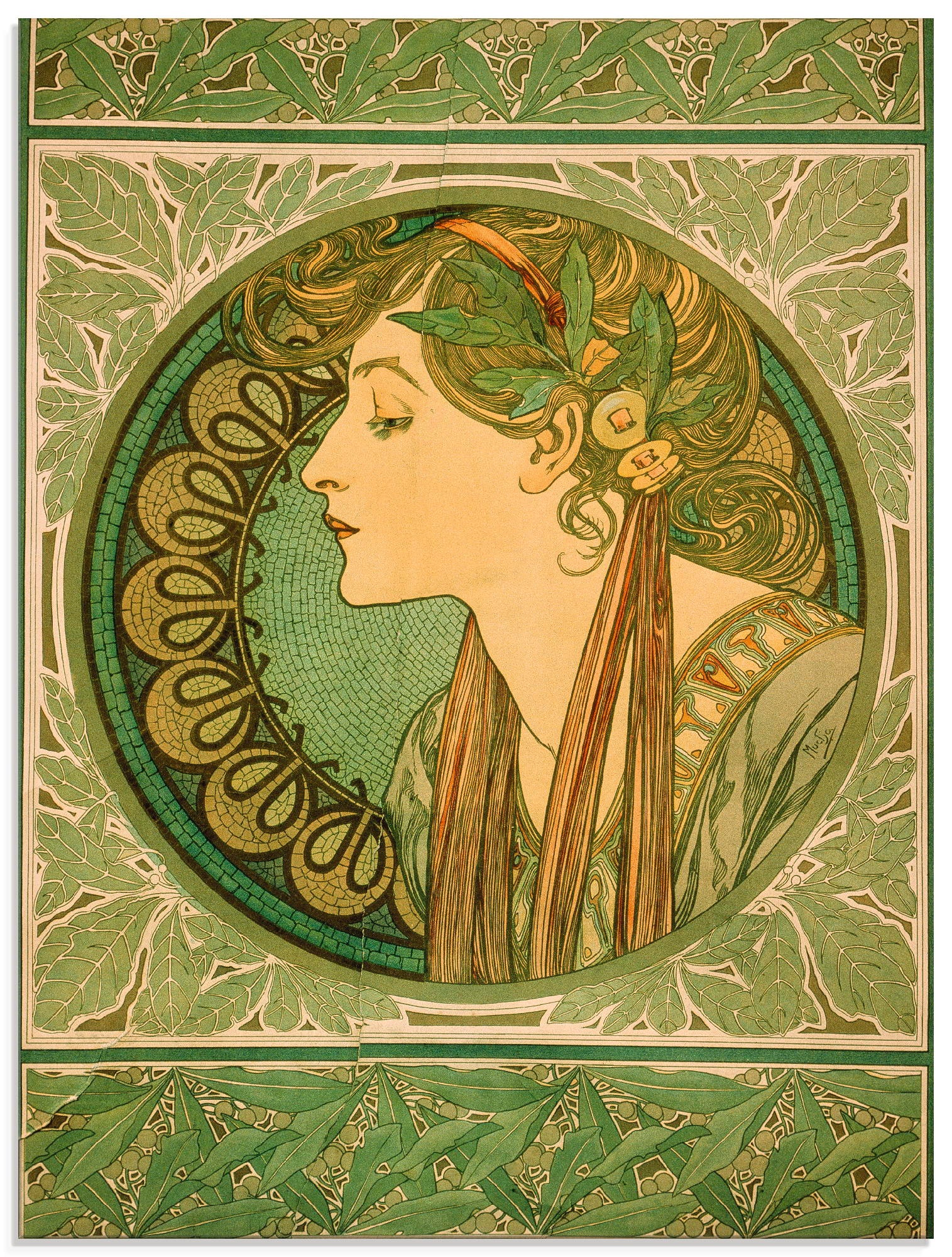 Image of Artland Glasbild »Lorbeer. 1921«, Frau, (1 St.) bei Ackermann Versand Schweiz