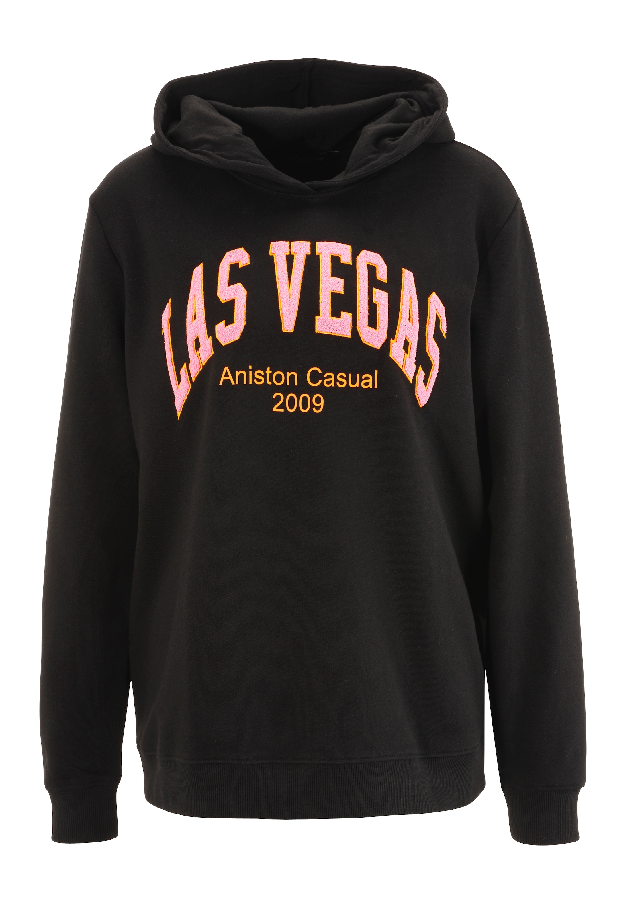 Aniston CASUAL Sweatshirt, mit aufgestickter "LAS VEGAS"-Applikation