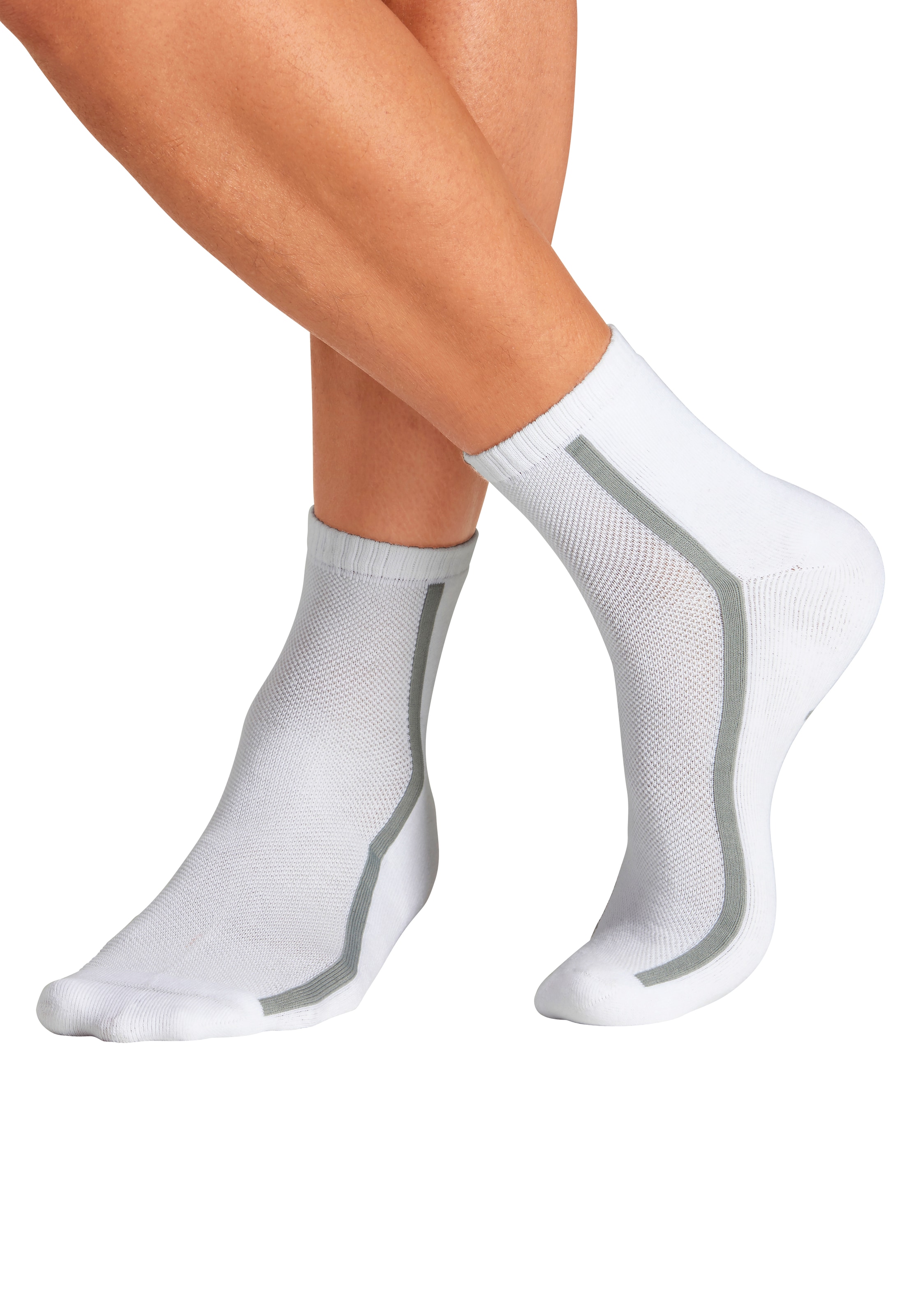 Bench. Tennissocken »Sportsocken Herren Quartersocks atmungsaktiv« Packung, 6 Paar tlg. dämpfend durch Hochfersen- Frottee