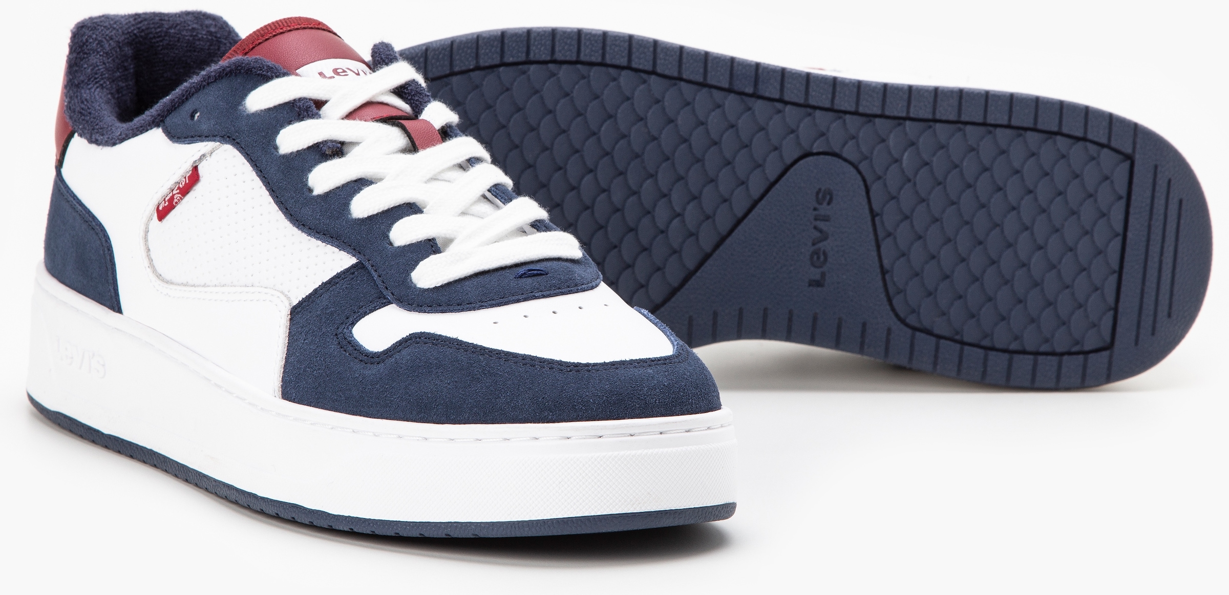 Levi's® Sneaker »PIPER«, modische Kontrastbesätzen, Freizeitschuh, Halbschuh, Schnürschuh