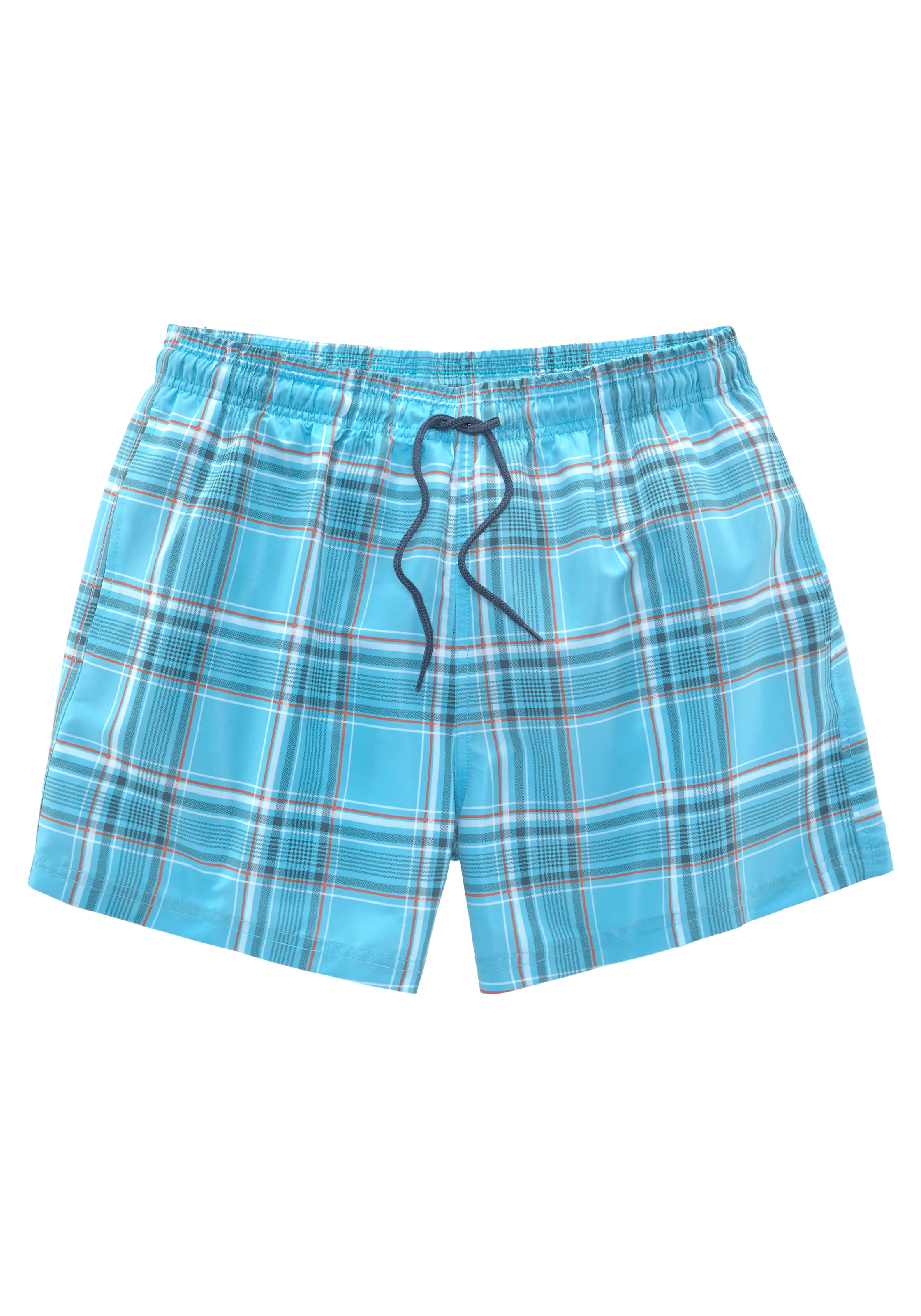 H.I.S Badeshorts »Karo« mit kontrastfarbiger Kordel