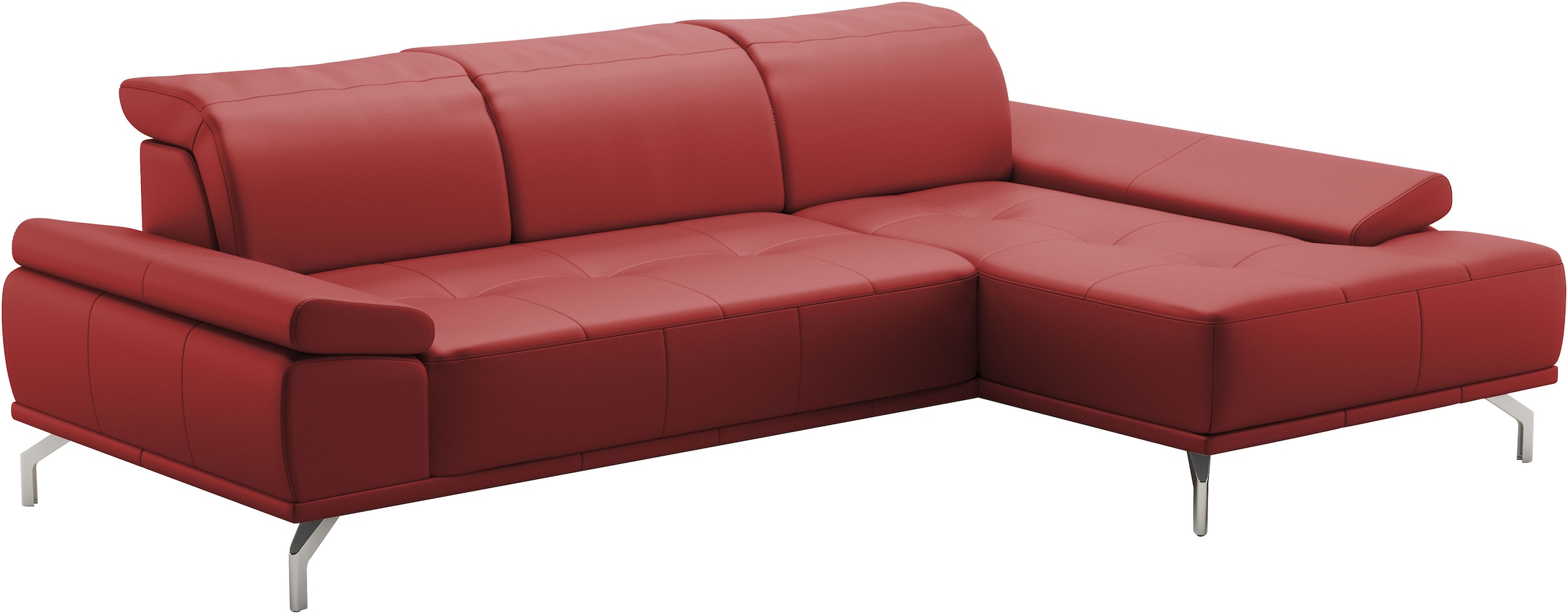 Places of Style Ecksofa »Caluna«, Inkl.Sitztiefenverstellung, wahlweise mit Kopf- und Armteilverstellung
