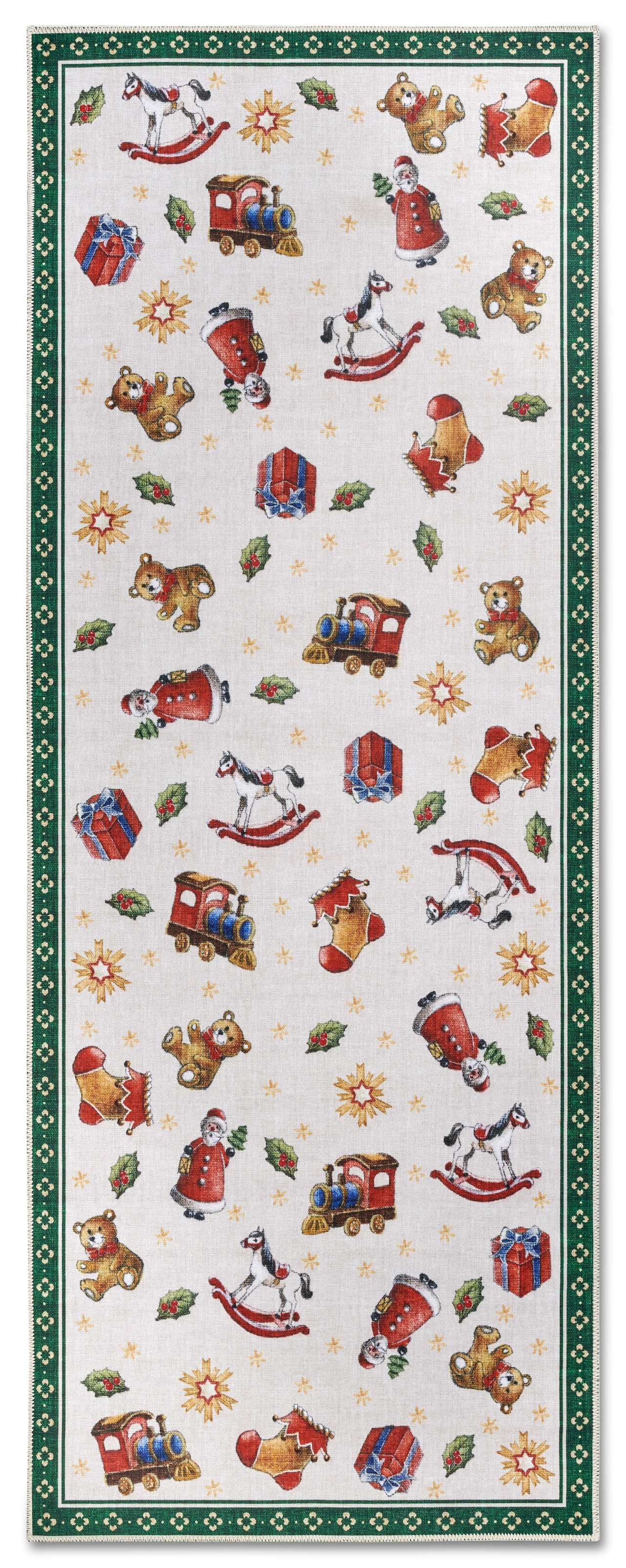 Villeroy & Boch Teppich »Nostalgic Toy's Delight, eckig, rund und Läufer«, rechteckig, 3 mm Höhe, Weihnachten, Wohnzimmer, Flur, Geschenk, Toys Delight, Dekoration