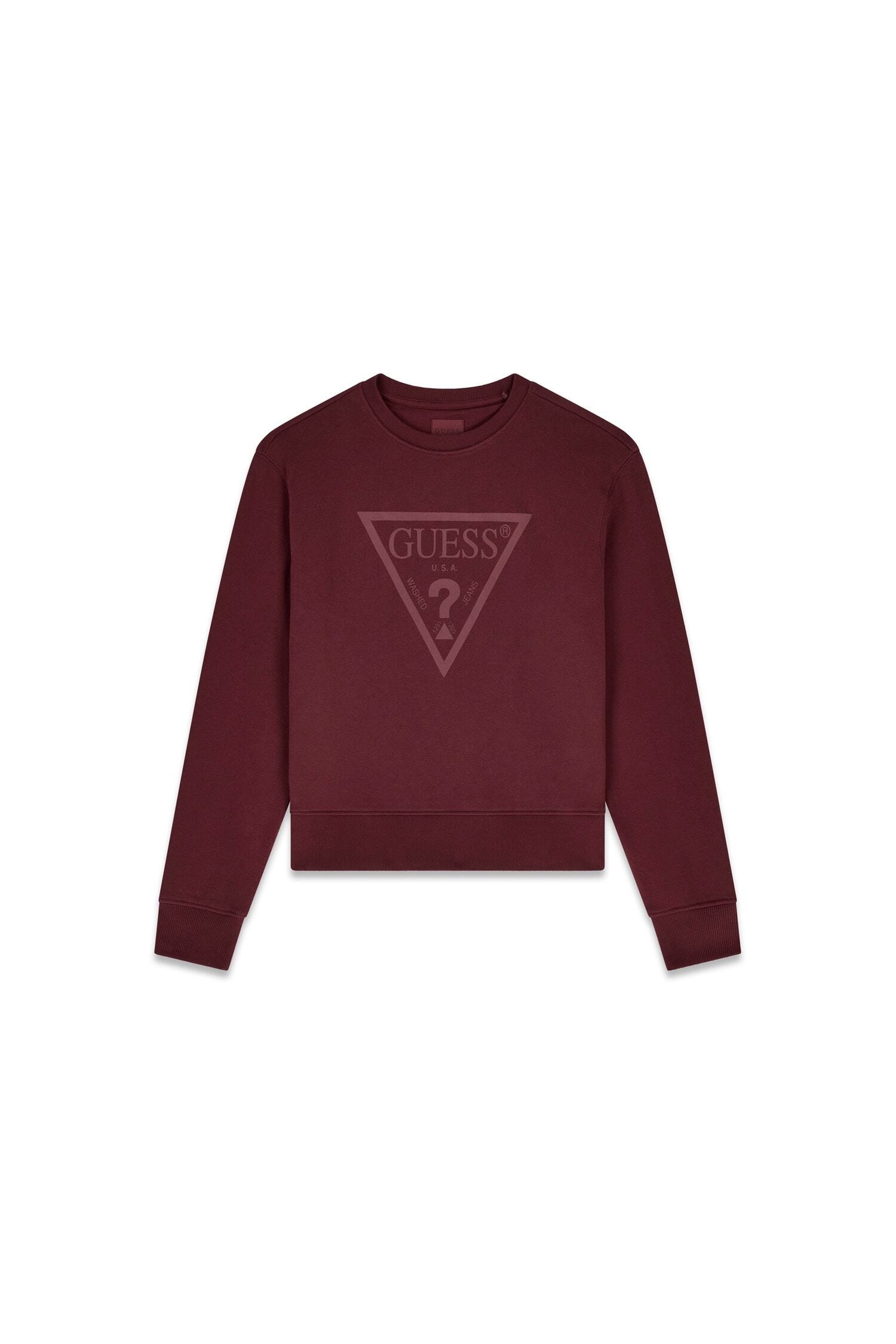 Guess Sweatshirt »NEW CN BASIC TRIANGLE«, mit tonalem Logodruck, Baumwollmix
