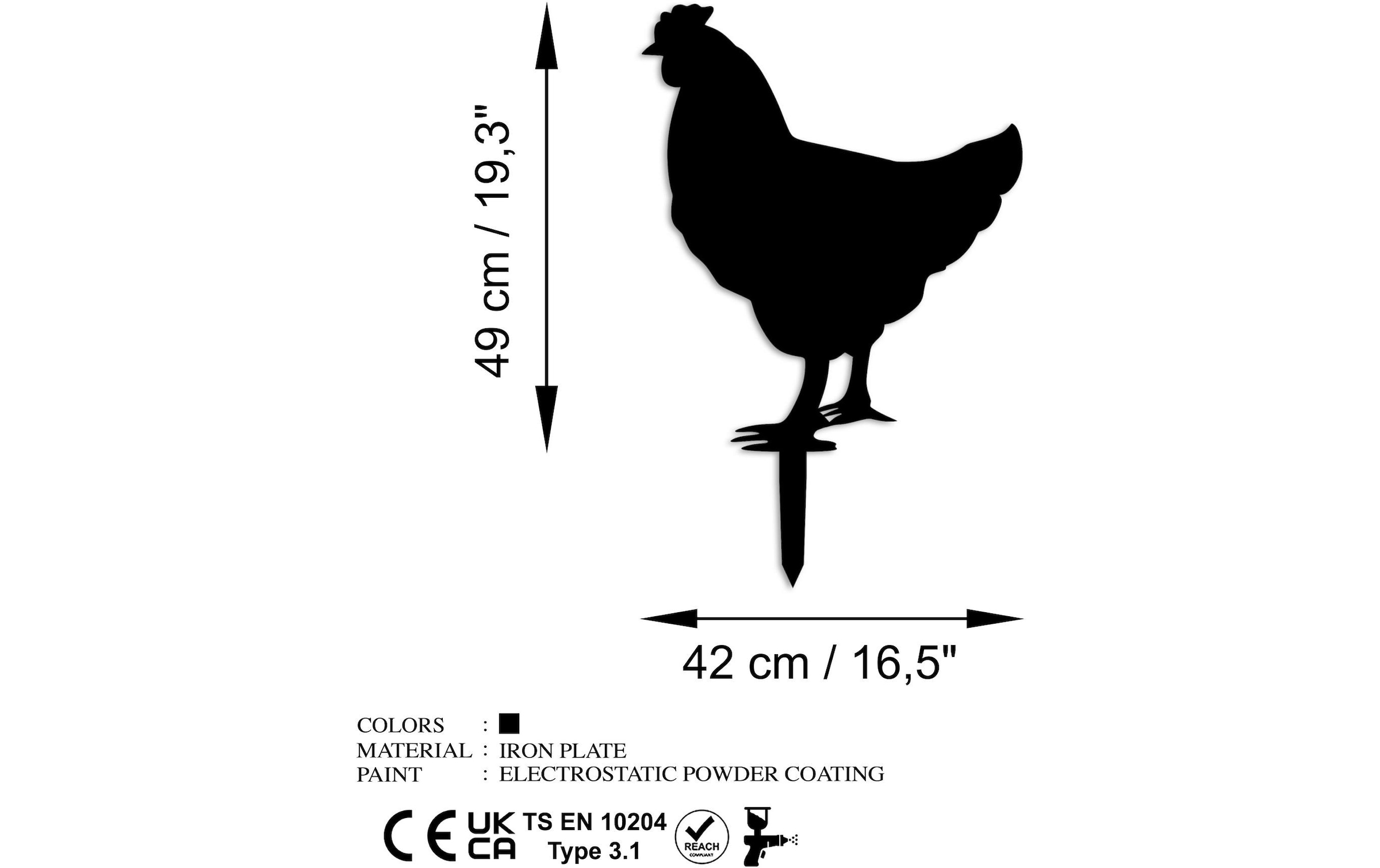 Gartenstecker »Wallxpert Chicken«