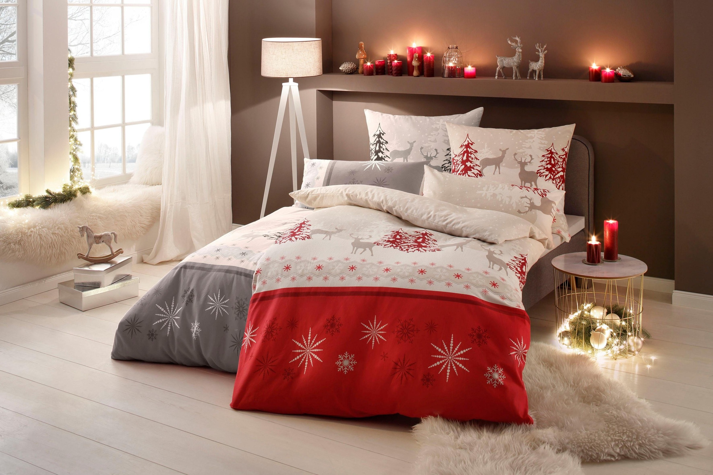 Image of GOODproduct Bettwäsche "Venua in Gr. 135x200 oder 155x220 cm" 2 Stk. Winterbettwäsche, Weihnachtsbettwäsche