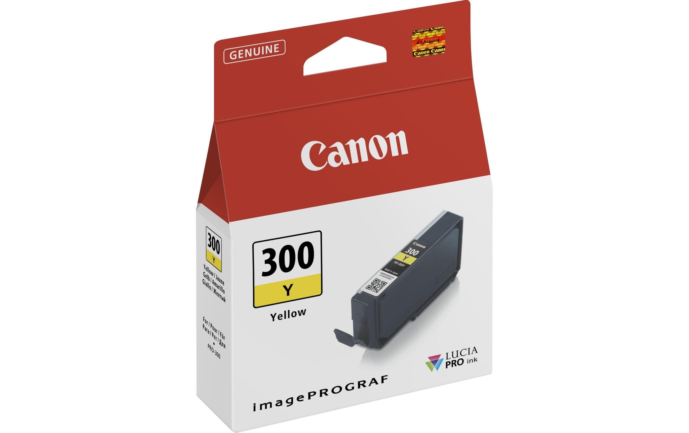 Image of Canon Tintenpatrone "PFI-300Y / 4196C001 Yellow"