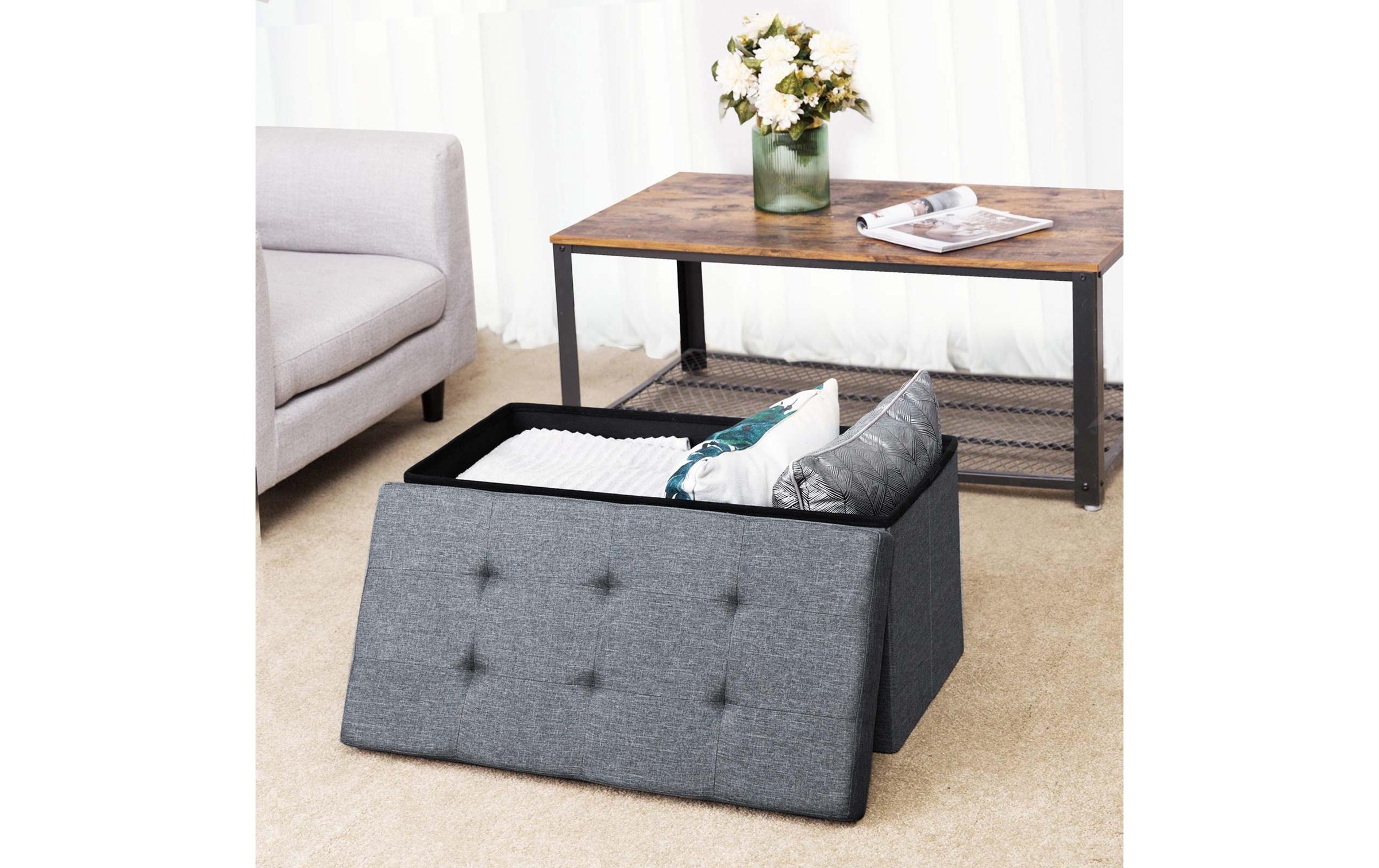 SONGMICS Sitztruhe »Ottomane mit Stauraum 76 x 38 cm«