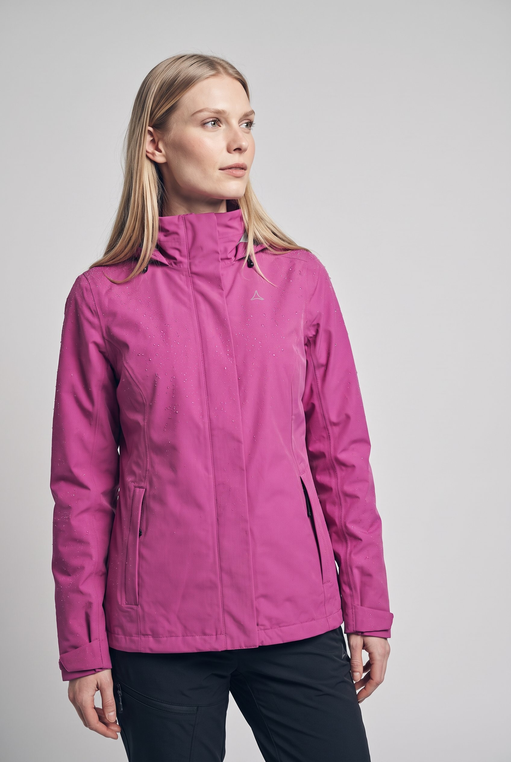 Schöffel Veste de pluie »Jacket Gmund L« avec capuche style sportif, imperméable, coupe-vent, respirant, veste de mi-saison