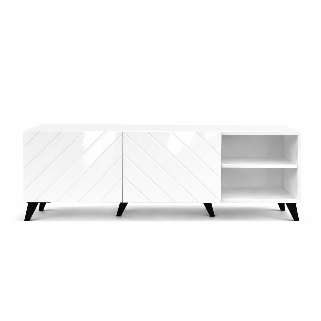 GOODproduct Table basse »HOLLY 1.5, TV-Board, TV-Kommode, TV-Schrank, TV-Unterschrank, TV-Möbel« Meuble TV moderne laqué brillant sans poignées, largeur 150 cm