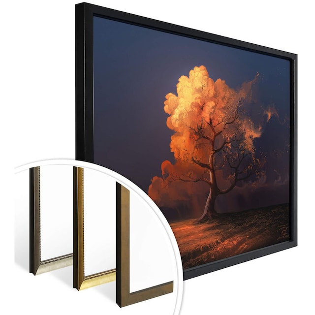 Wall-Art Poster »Surrealismus Bild Später Herbst«, Landschaft, (1 St.),  Poster, Wandbild, Bild, Wandposter günstig kaufen