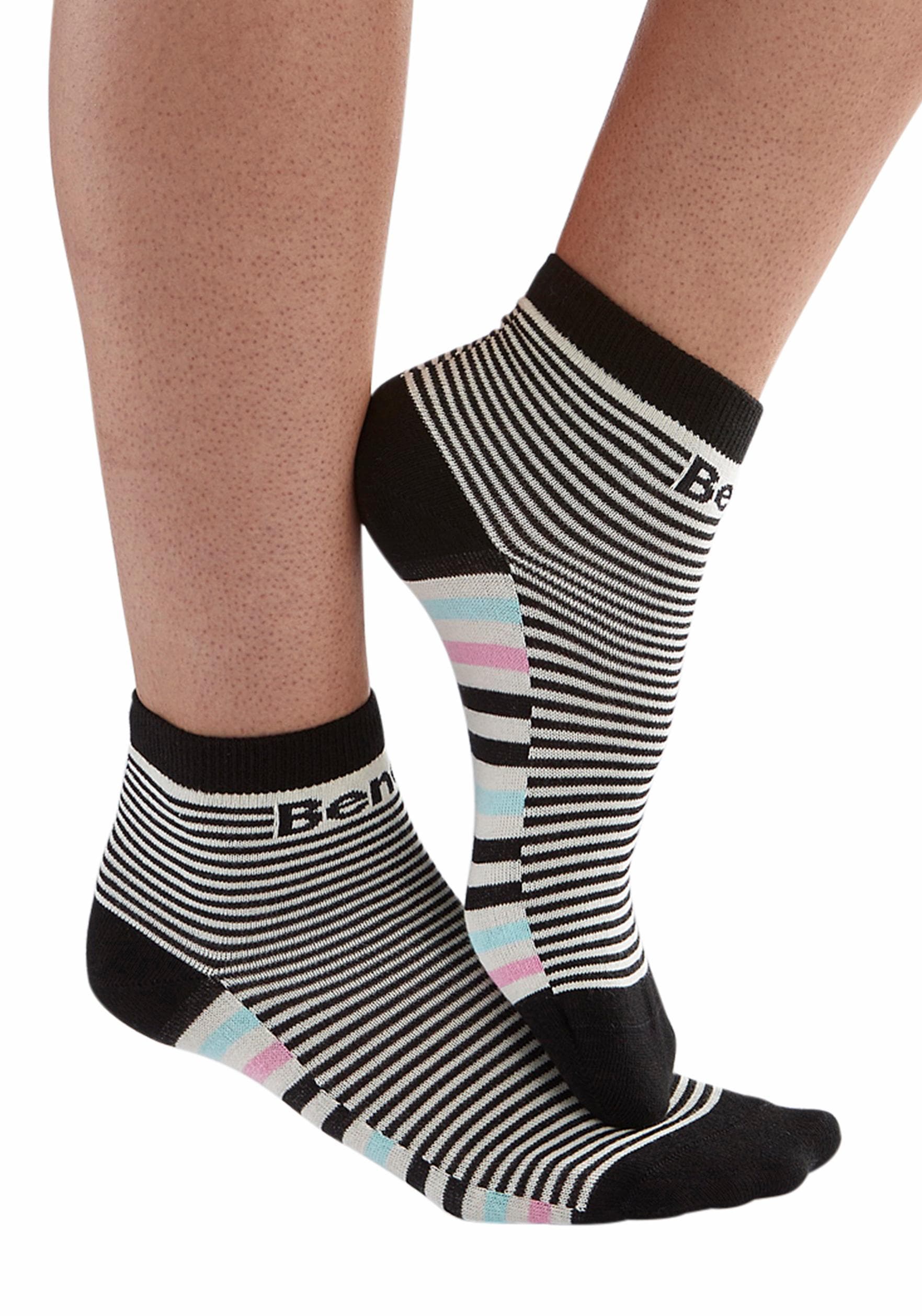 Bench. Kurzsocken, (Set, 5 Paar), im Streifendesign versandkostenfrei auf