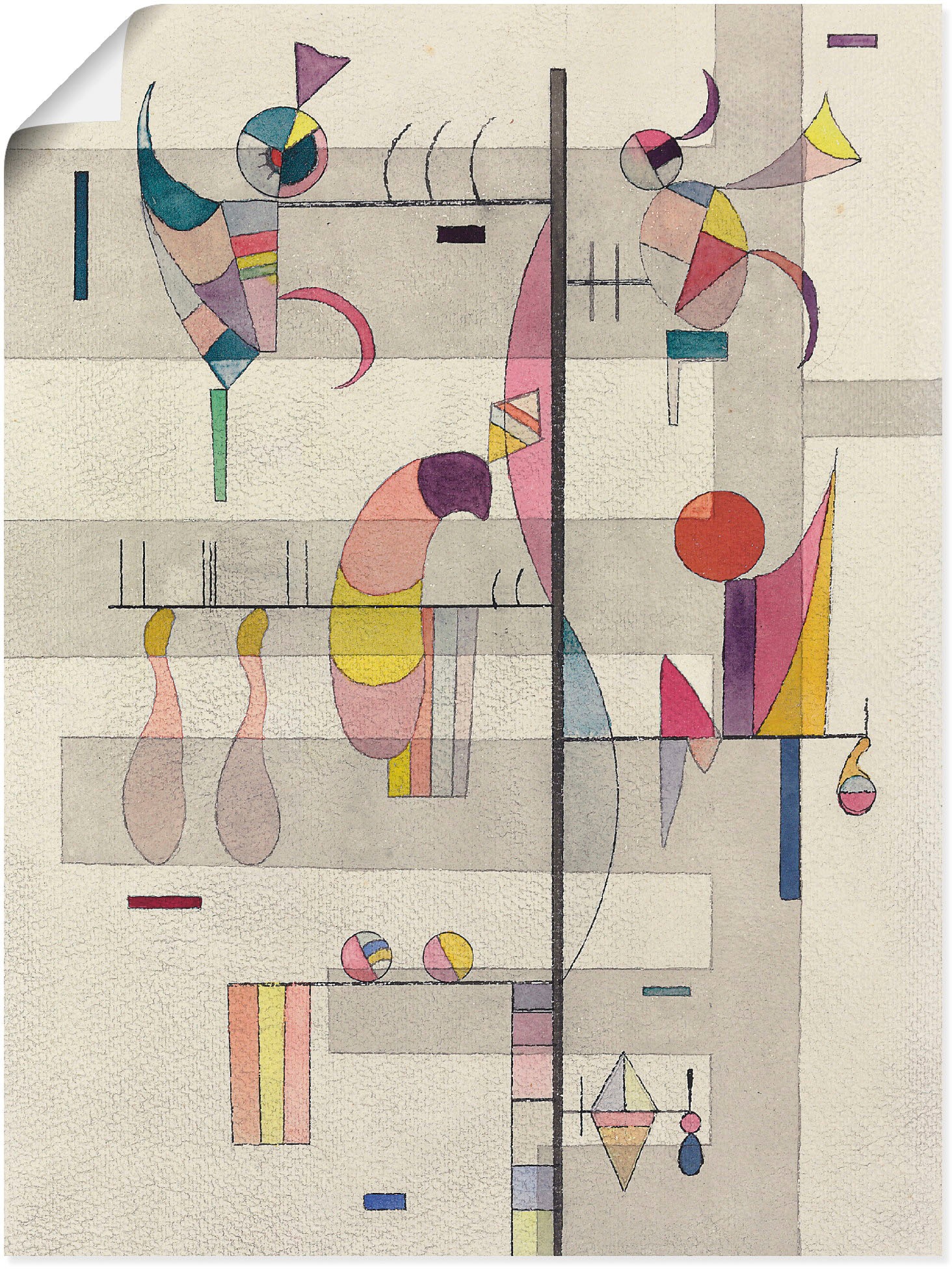 Image of Artland Wandbild »Verteilung. 1934«, Muster, (1 St.), in vielen Grössen & Produktarten -Leinwandbild, Poster, Wandaufkleber / Wandtattoo auch für Badezimmer geeignet bei Ackermann Versand Schweiz