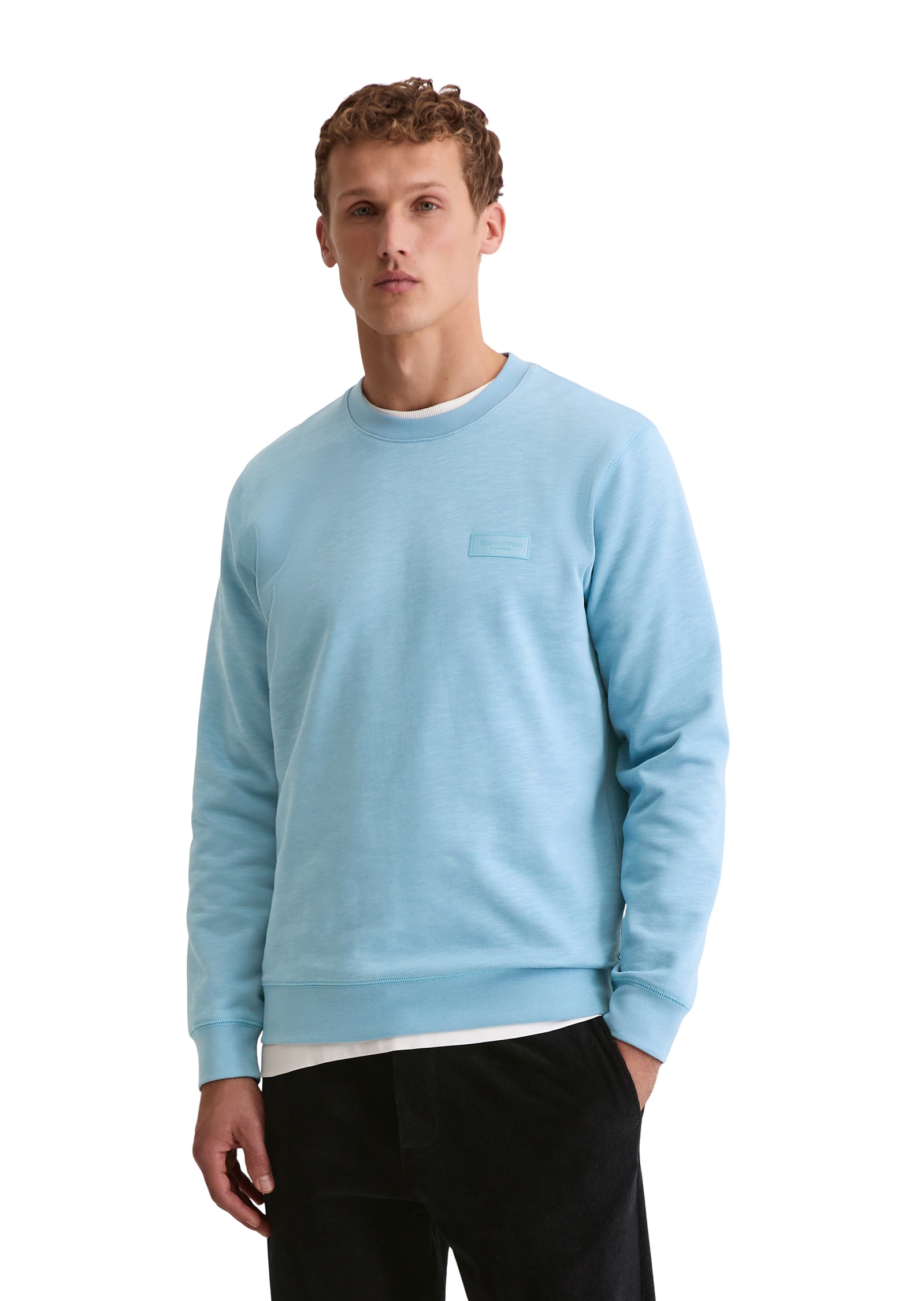 Image of Marc OPolo Sweatshirt "regular fit aus weichem Bio-Baumwoll-Sweat", angenehm weich gebrushte Innenseite