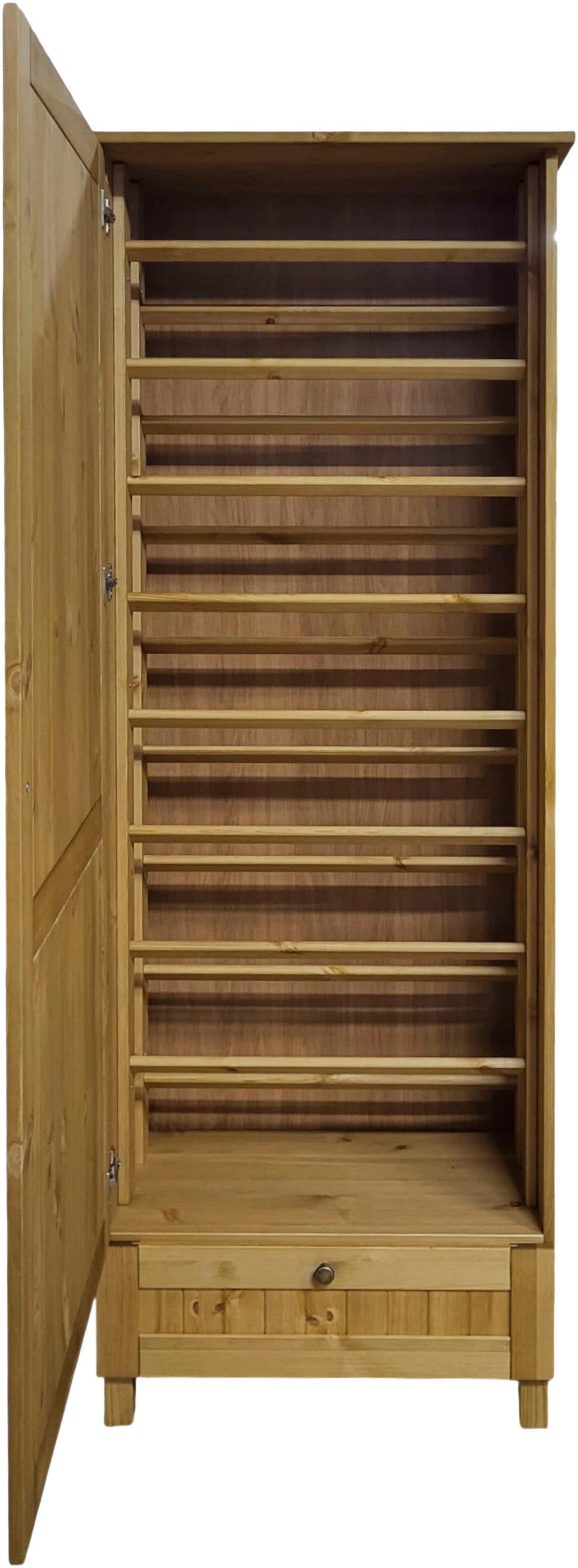 Home affaire Schuhschrank »Juventus« 1 Stk. tlg. aus massiver Kiefer, Breite  67cm , Höhe 180 cm
