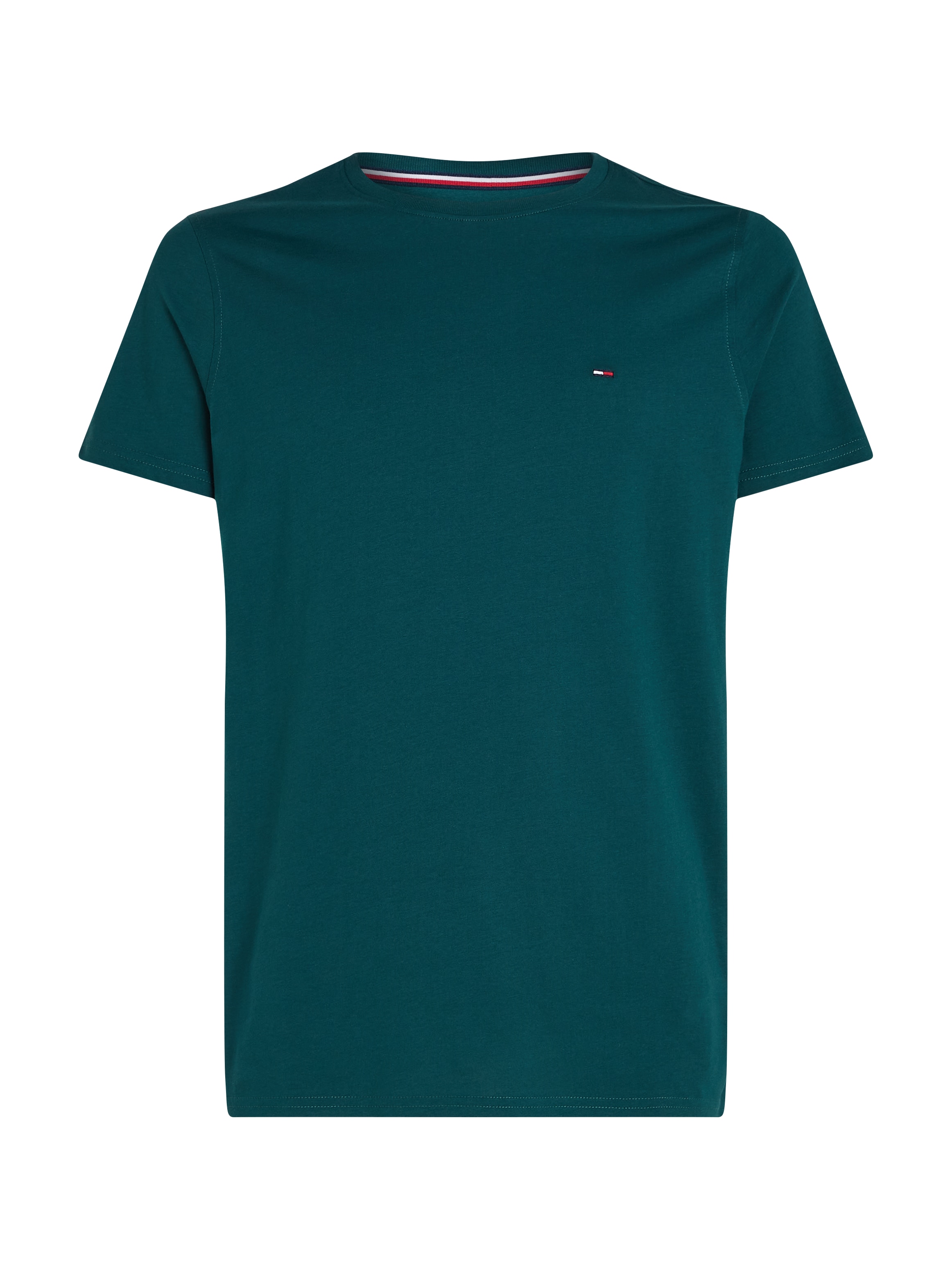 Tommy Jeans T-Shirt »TJM ESSENTIAL SOLID TEE«, Regular Fit mit Rundhalsausschnitt und dezenter Logo-Flag