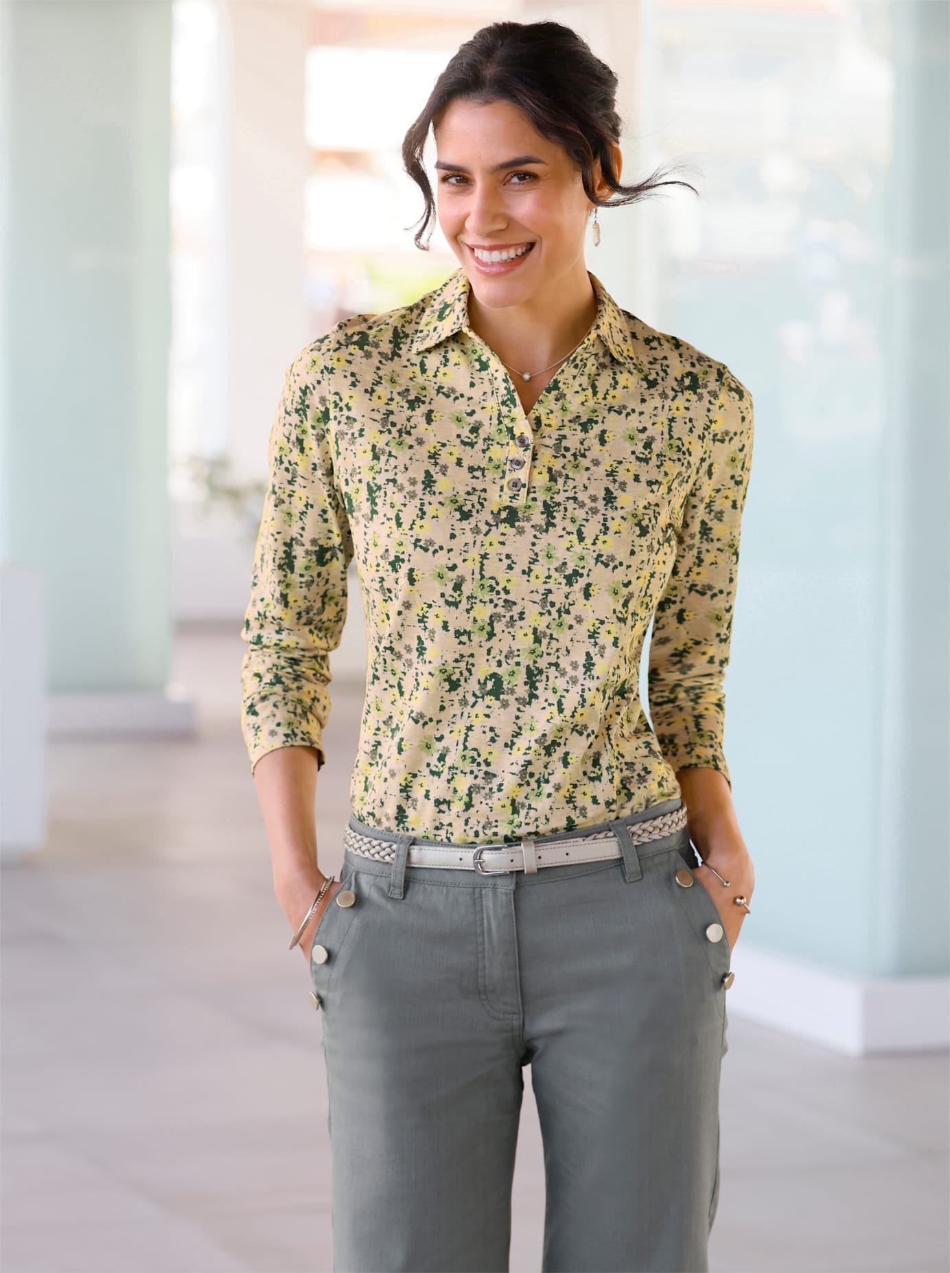 Image of Inspirationen Poloshirt "Langarm-Poloshirt" 1 Stk.