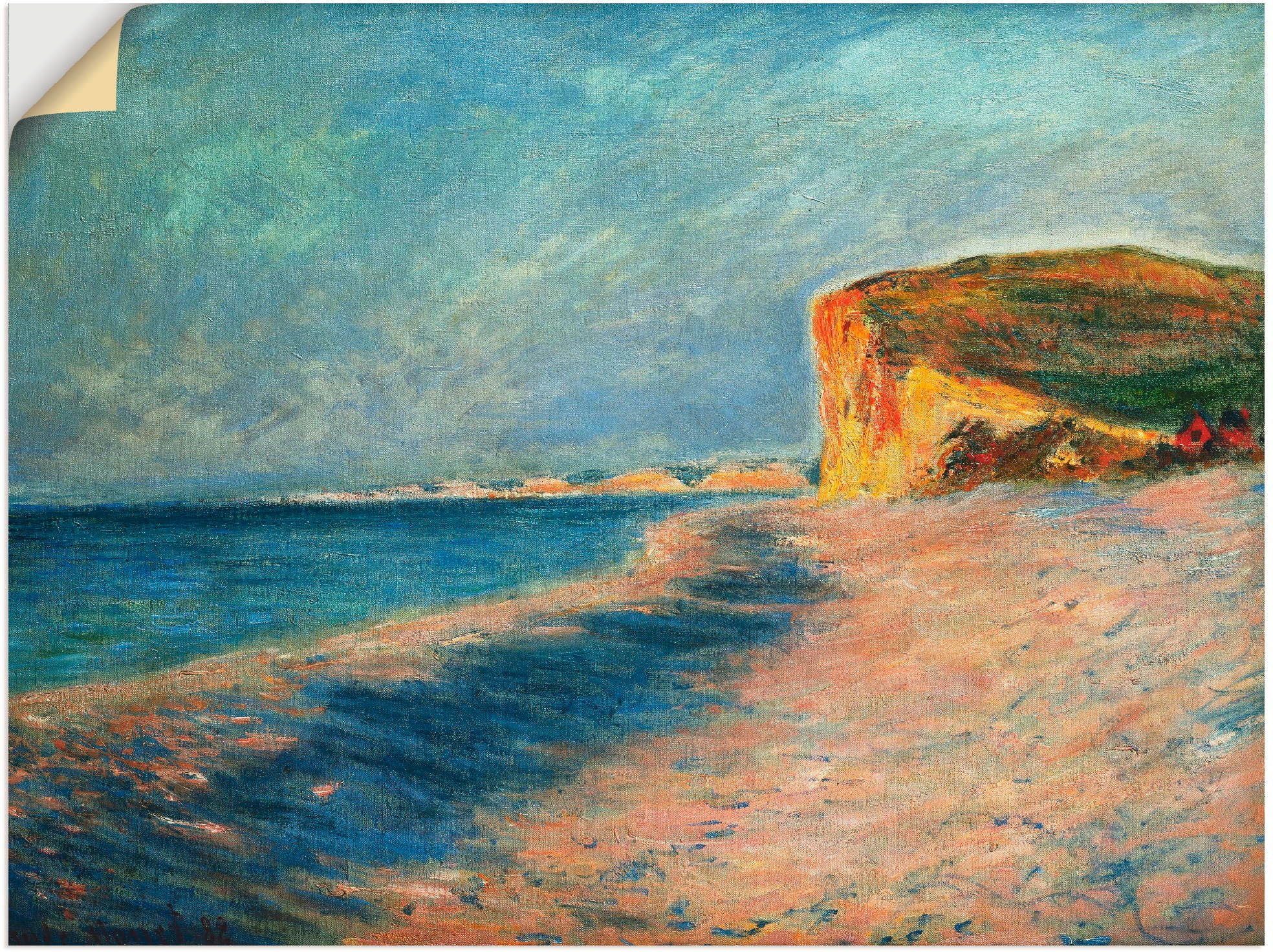 Image of Artland Wandbild »Pourville bei Dieppe. 1882«, Küste, (1 St.), in vielen Grössen & Produktarten -Leinwandbild, Poster, Wandaufkleber / Wandtattoo auch für Badezimmer geeignet bei Ackermann Versand Schweiz