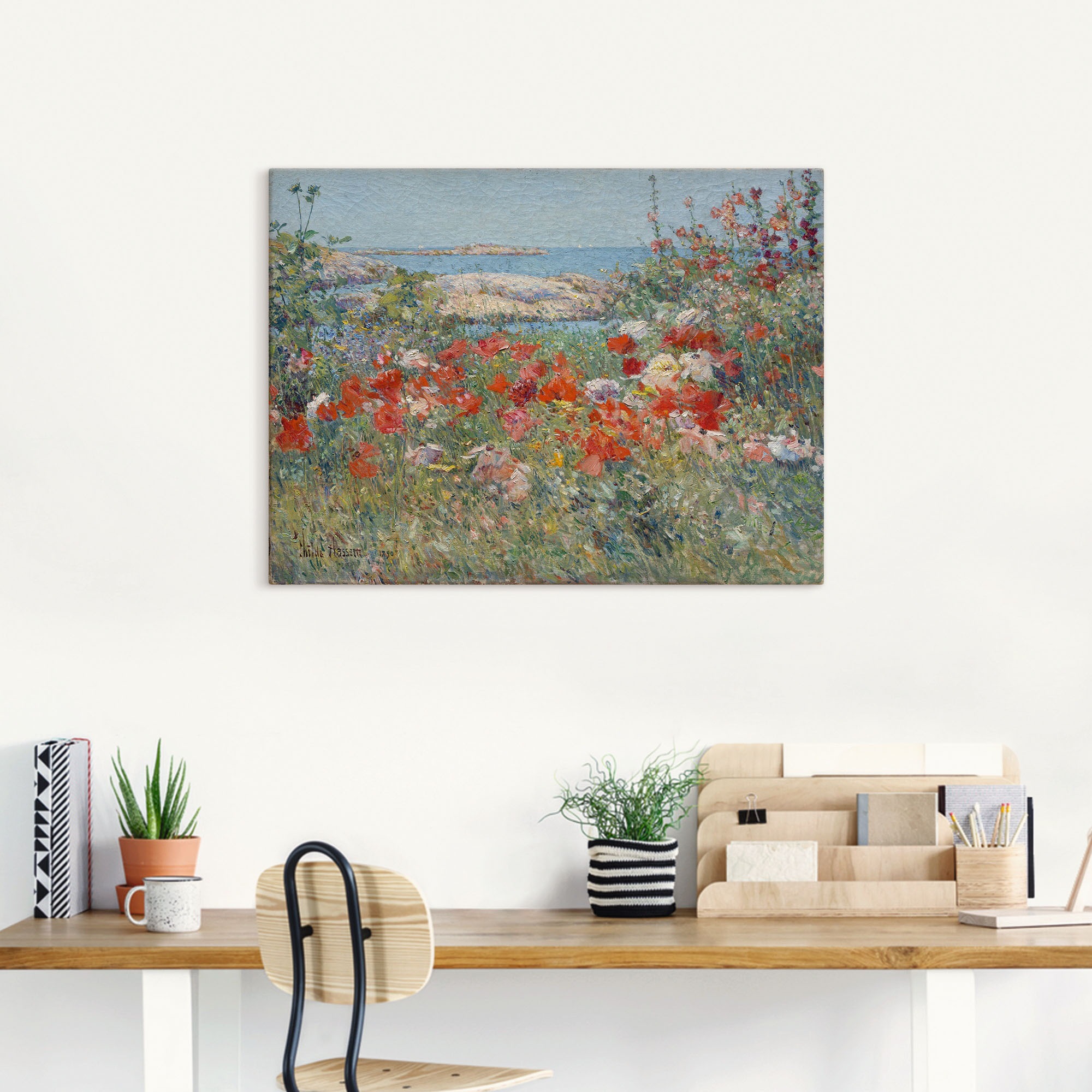 Artland Wandbild »Celia Thaxters Garten 1890.«, Blumenwiese, (1 St.), als Leinwandbild, Poster, Wandaufkleber in verschied. Grössen
