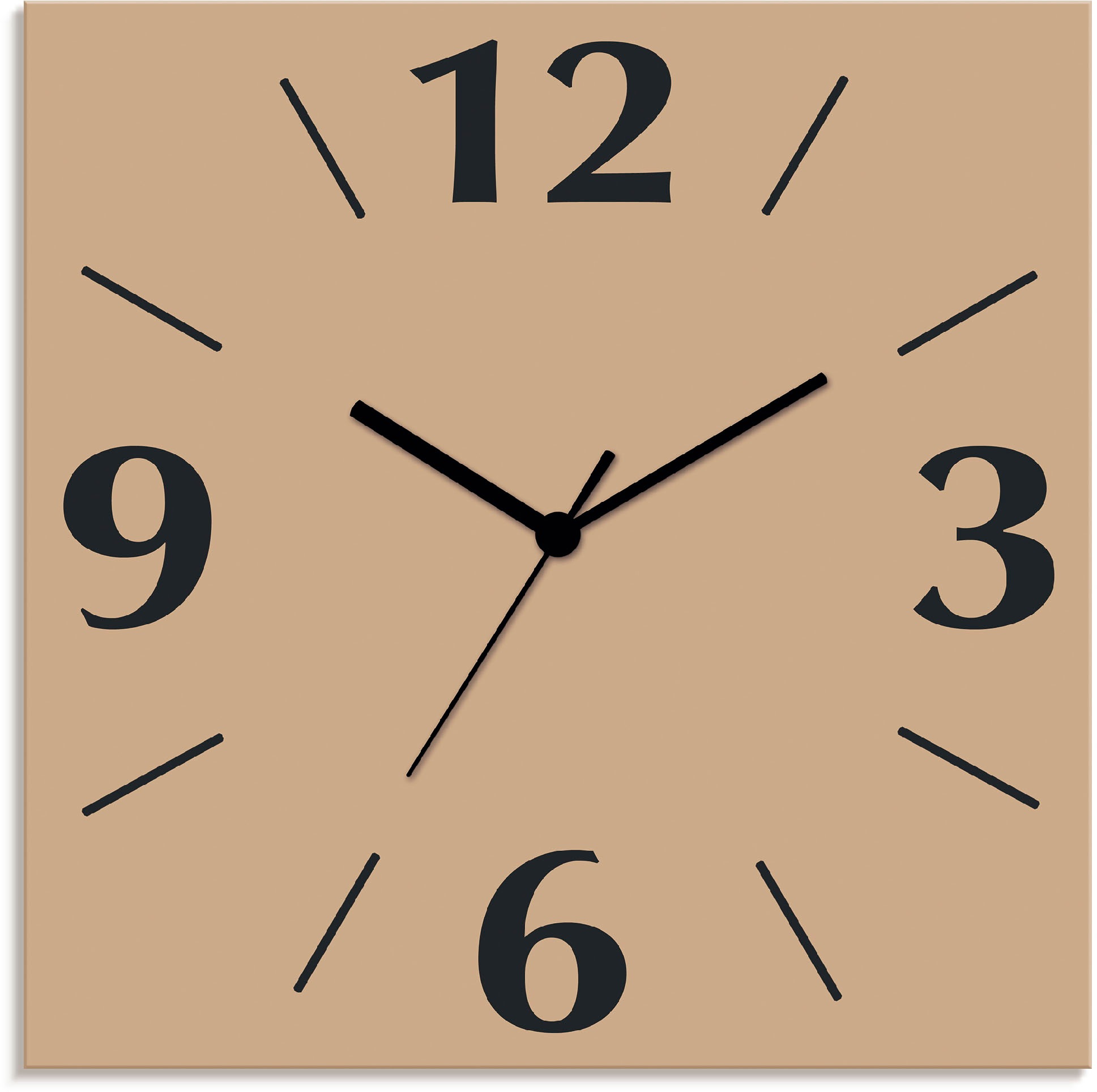 Artland Wanduhr »Uni Trendfarben« wahlweise mit Quarz- oder Funkuhrwerk, lautlos ohne Tickgeräusche