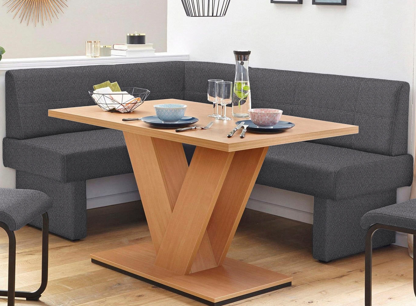 Home affaire Eckbank »Nils« Sitz und Rücken gepolstert, verschiedene Qualitäten