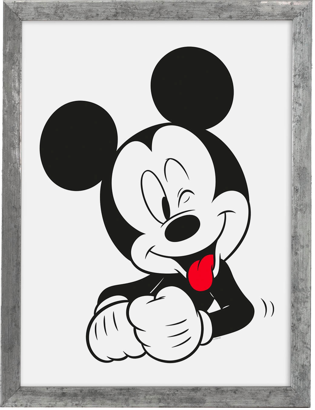 Bild mit Rahmen »Mickey Mouse«, maschinell