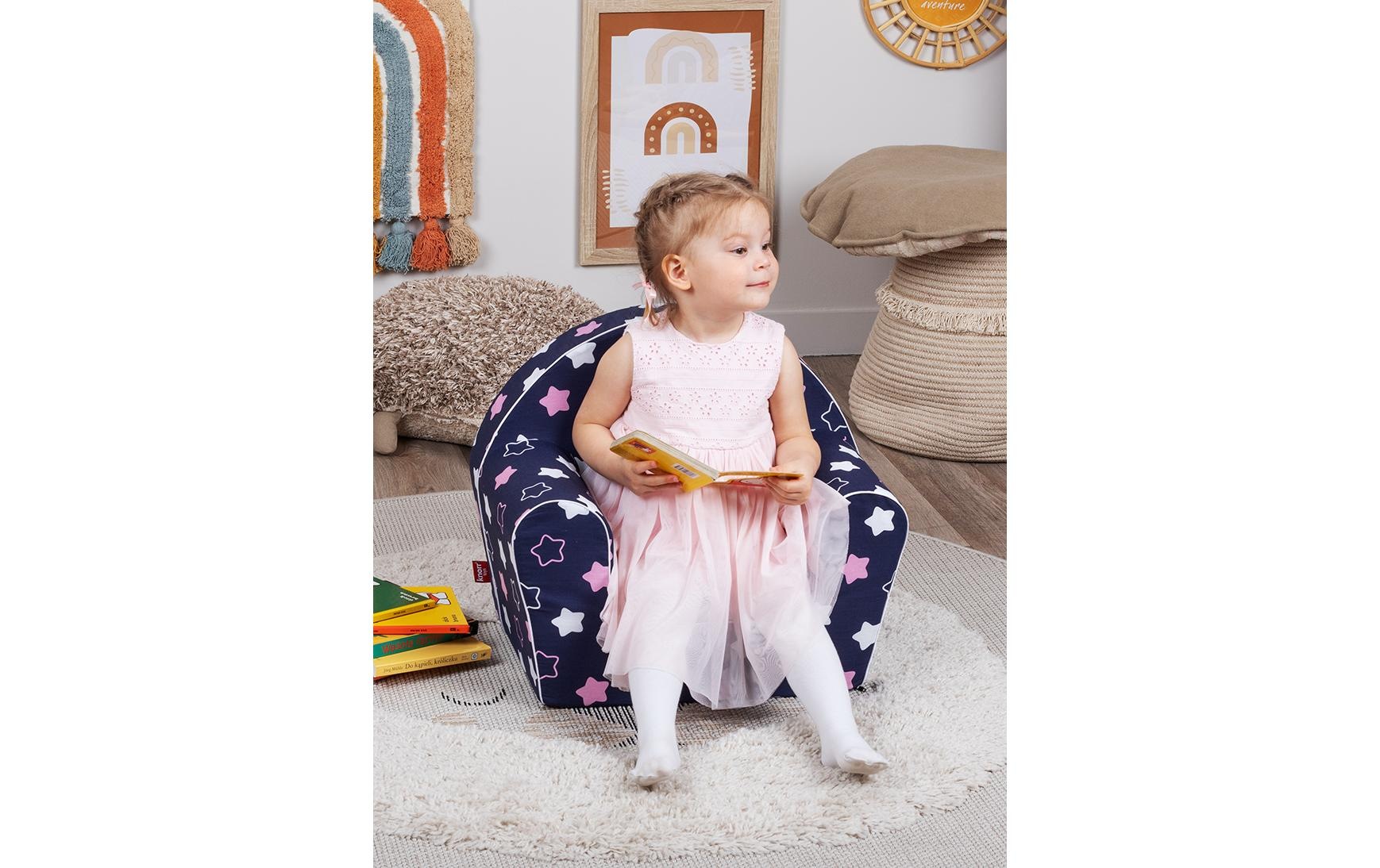 Knorrtoys® Kindersessel »«Star blue pink»«
