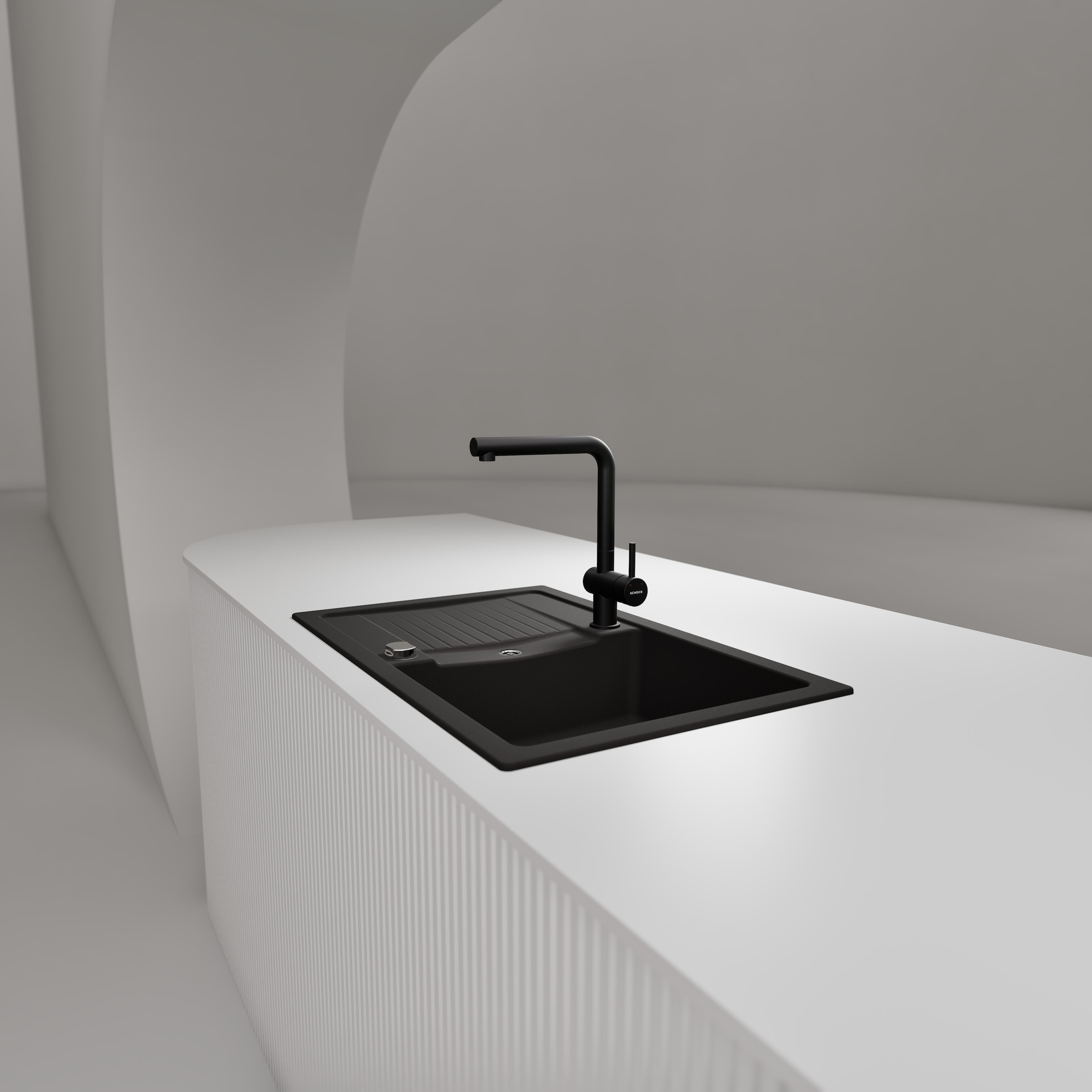 Schock Granitspüle »Lima D-100S und Armatur Epos« Set, 2 Stk. tlg. bestehend aus Spüle und Armatur