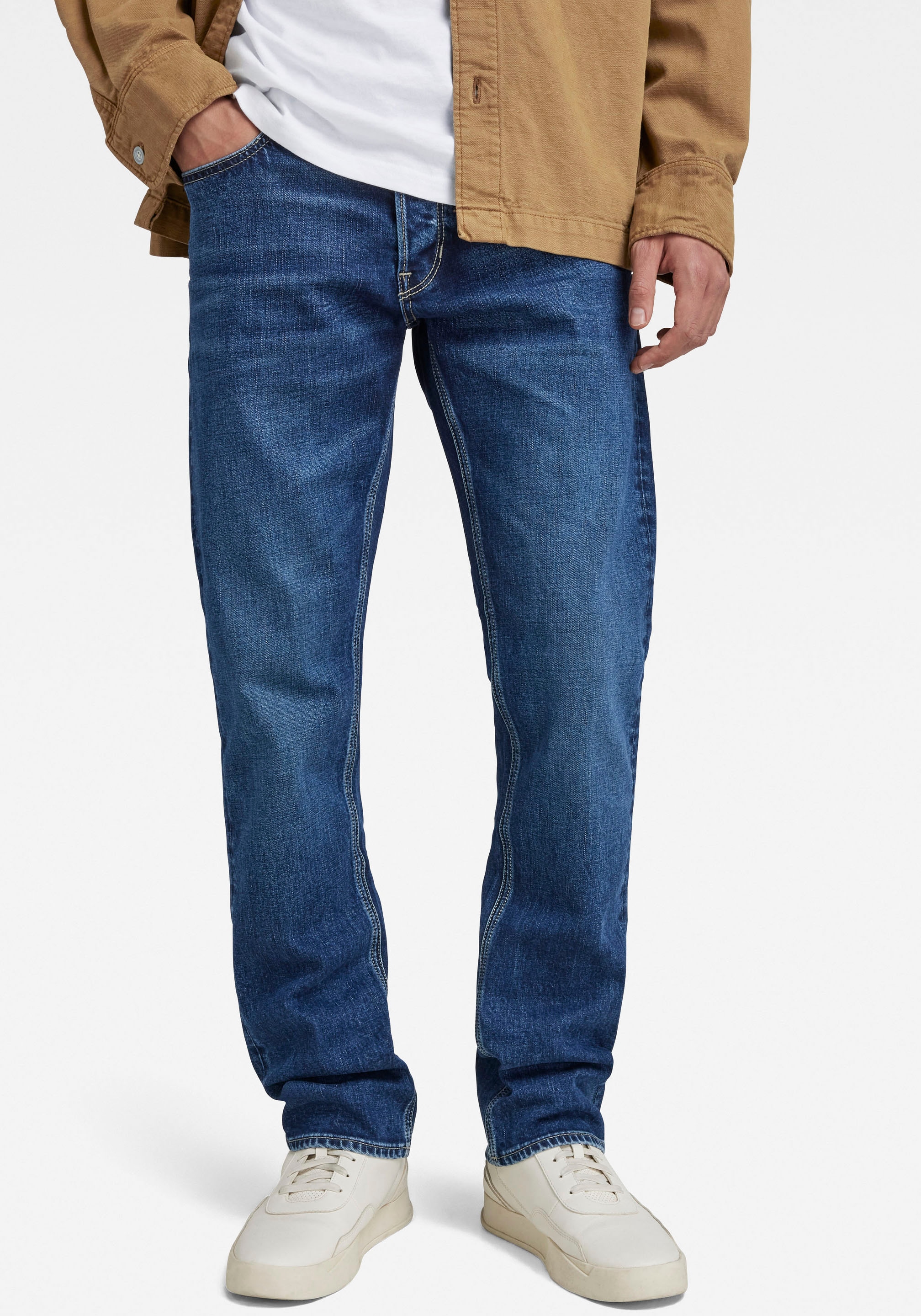 G-Star RAW Straight-Jeans »Mosa Straight«, mit hellen Nähten