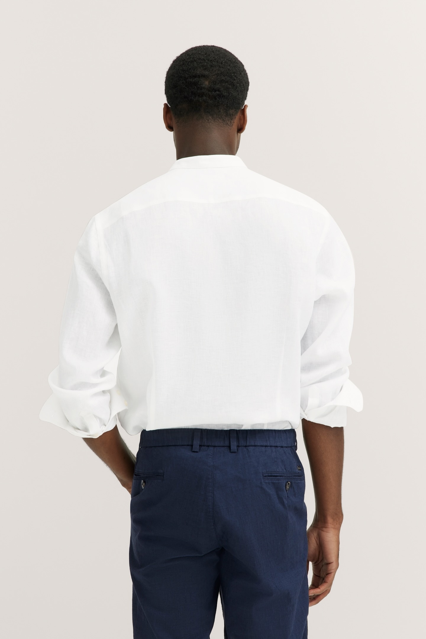 bugatti Chemise à manches longues mit Stehkragen