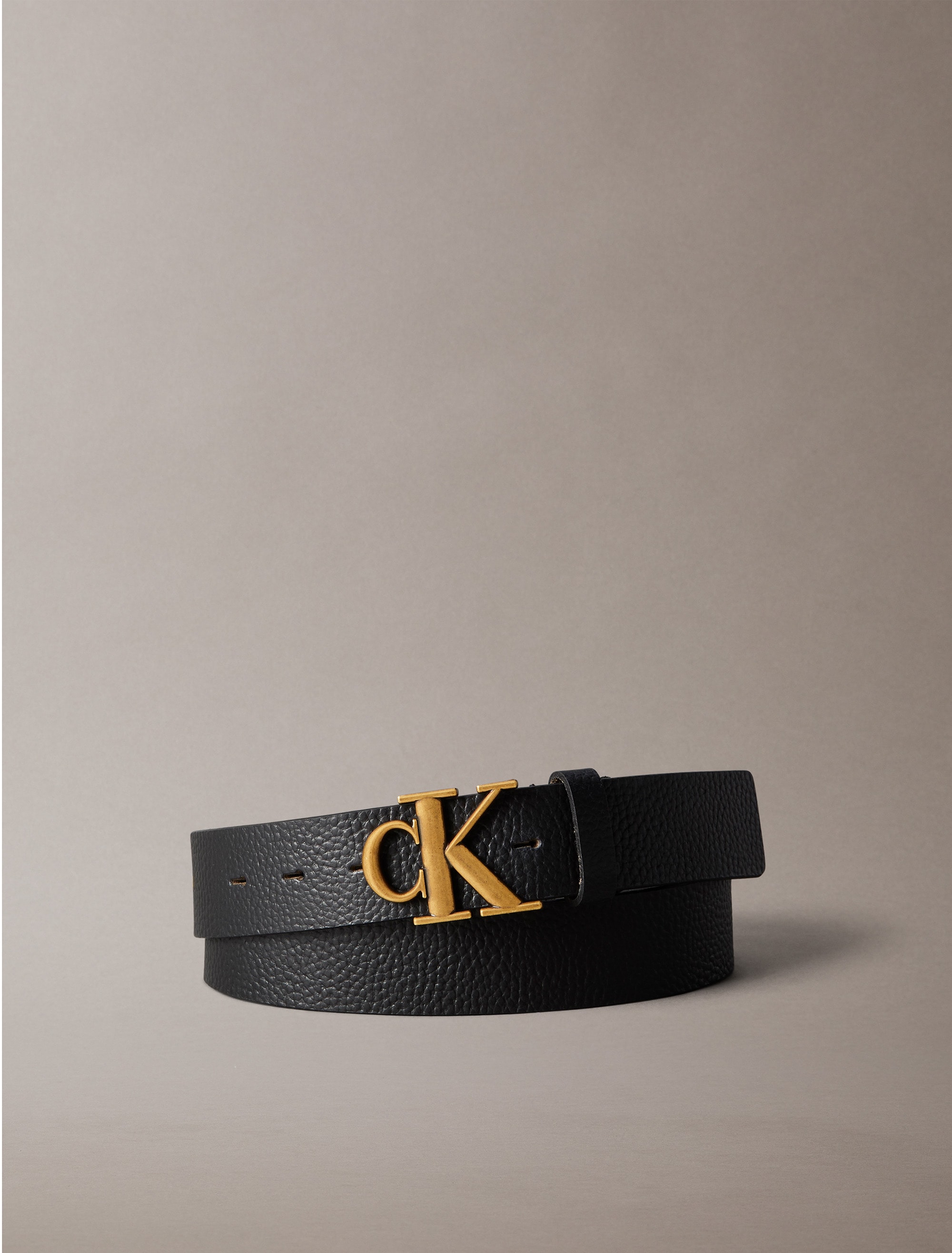 Calvin Klein Jeans Ledergürtel »MONOGRAM BUCKLE FIXED BELT 35MM«